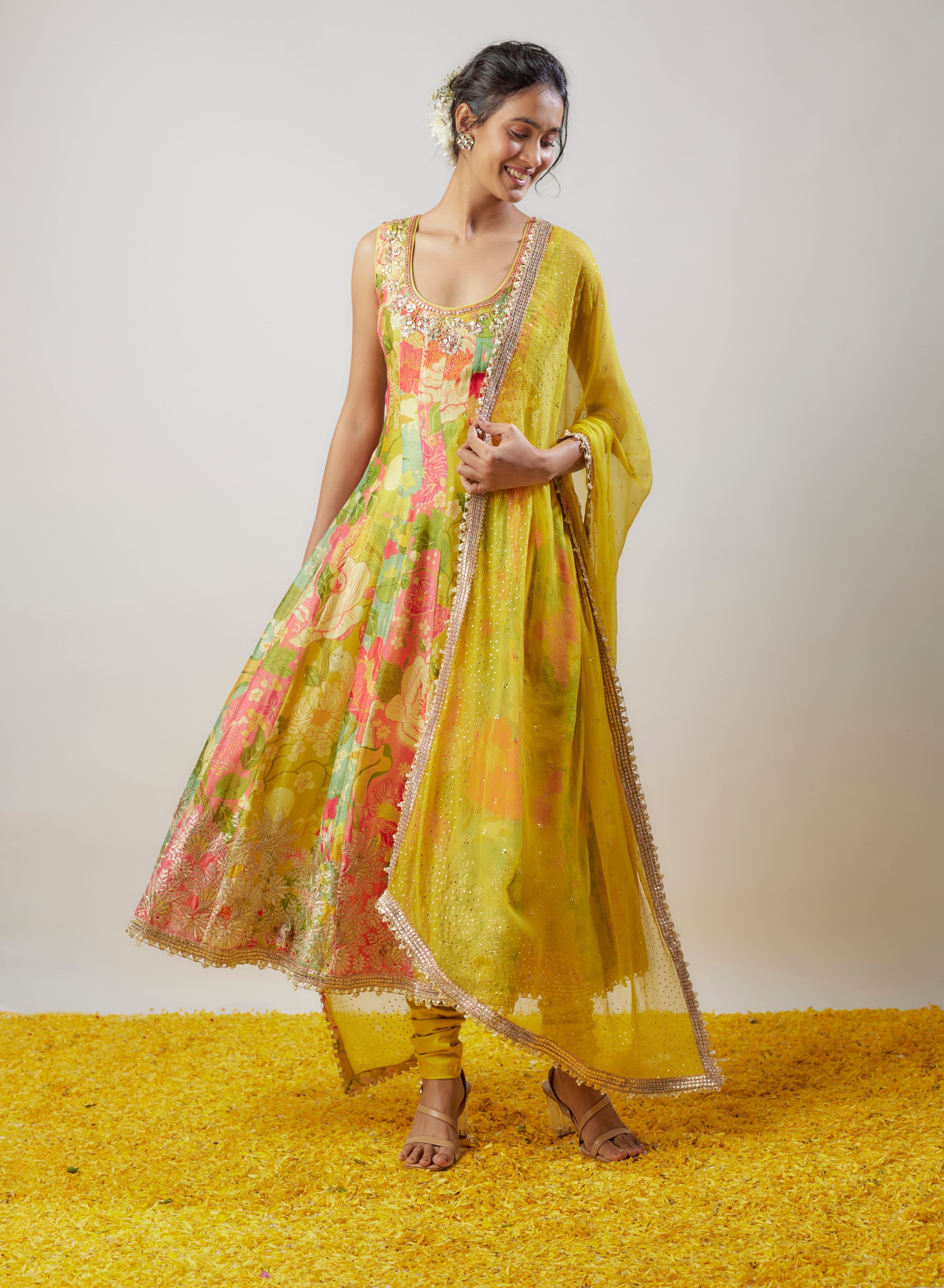 Krisha Anarkali Set