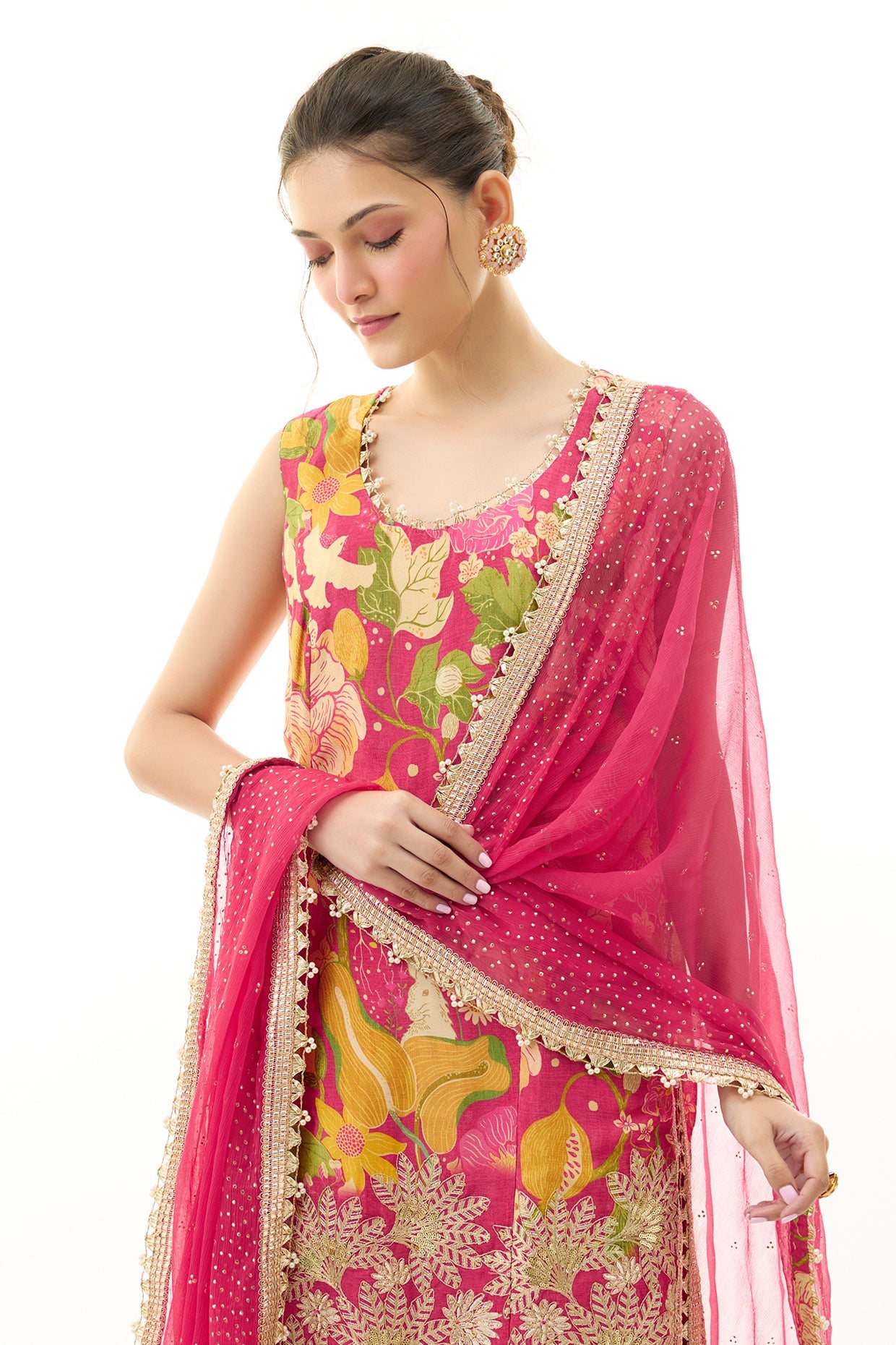 Kalki Sleeveless Sharara Set