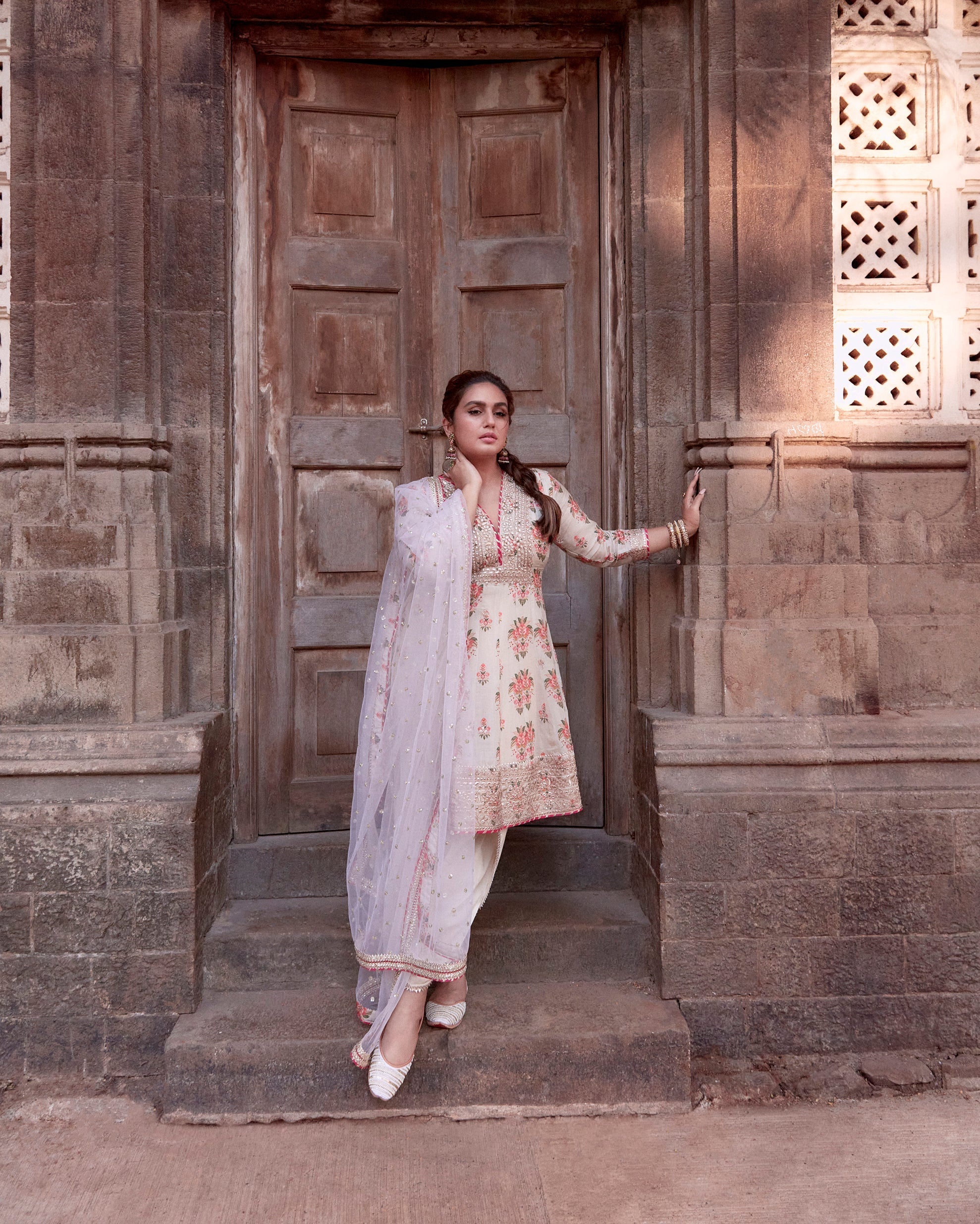 Ekta AG Dhoti Set-Huma Qureshi