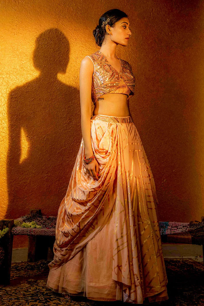 Hunar Jacket with Draped Skirt