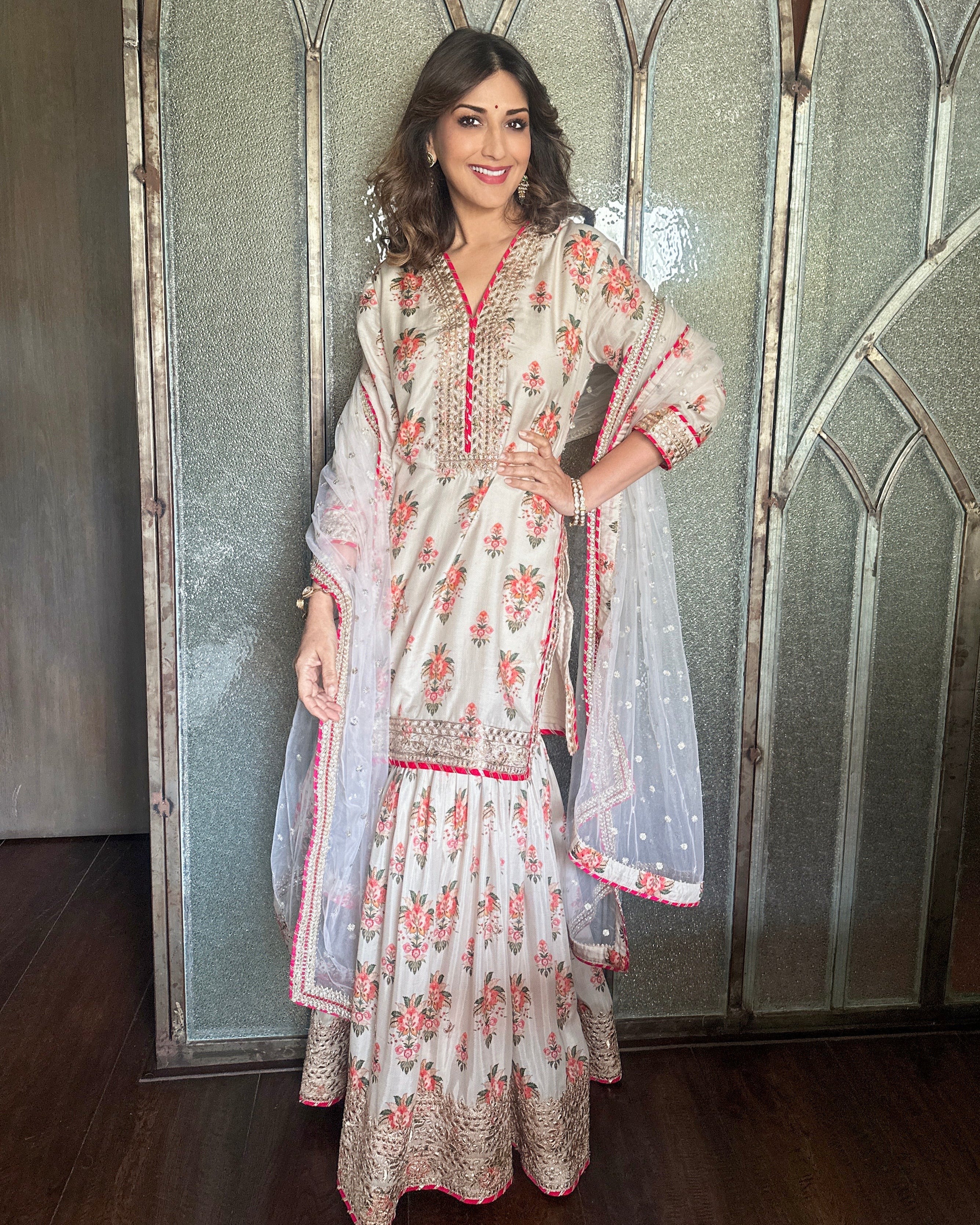 Sadhna Sharara Set-Sonali Bendre