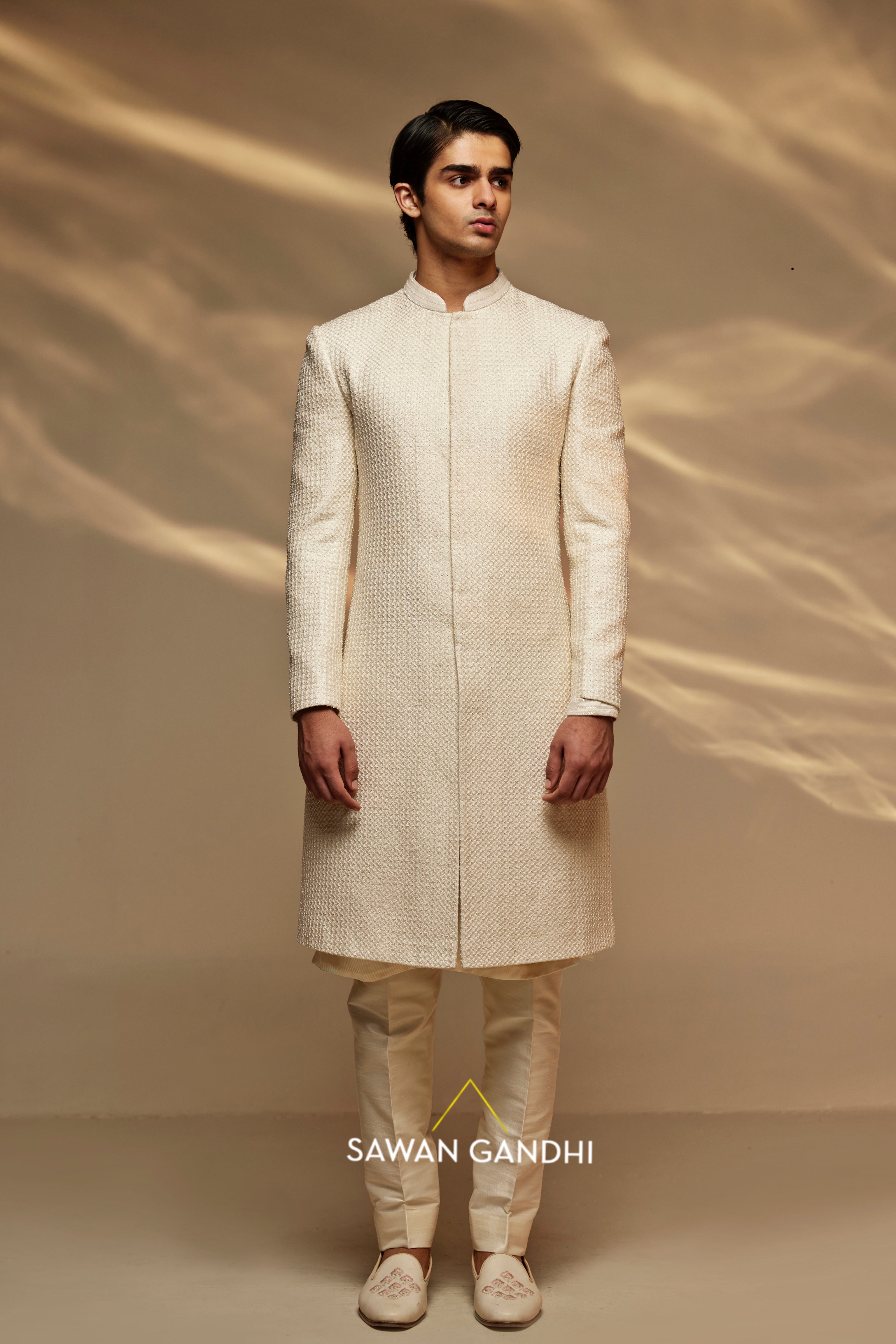 Pearl sherwani