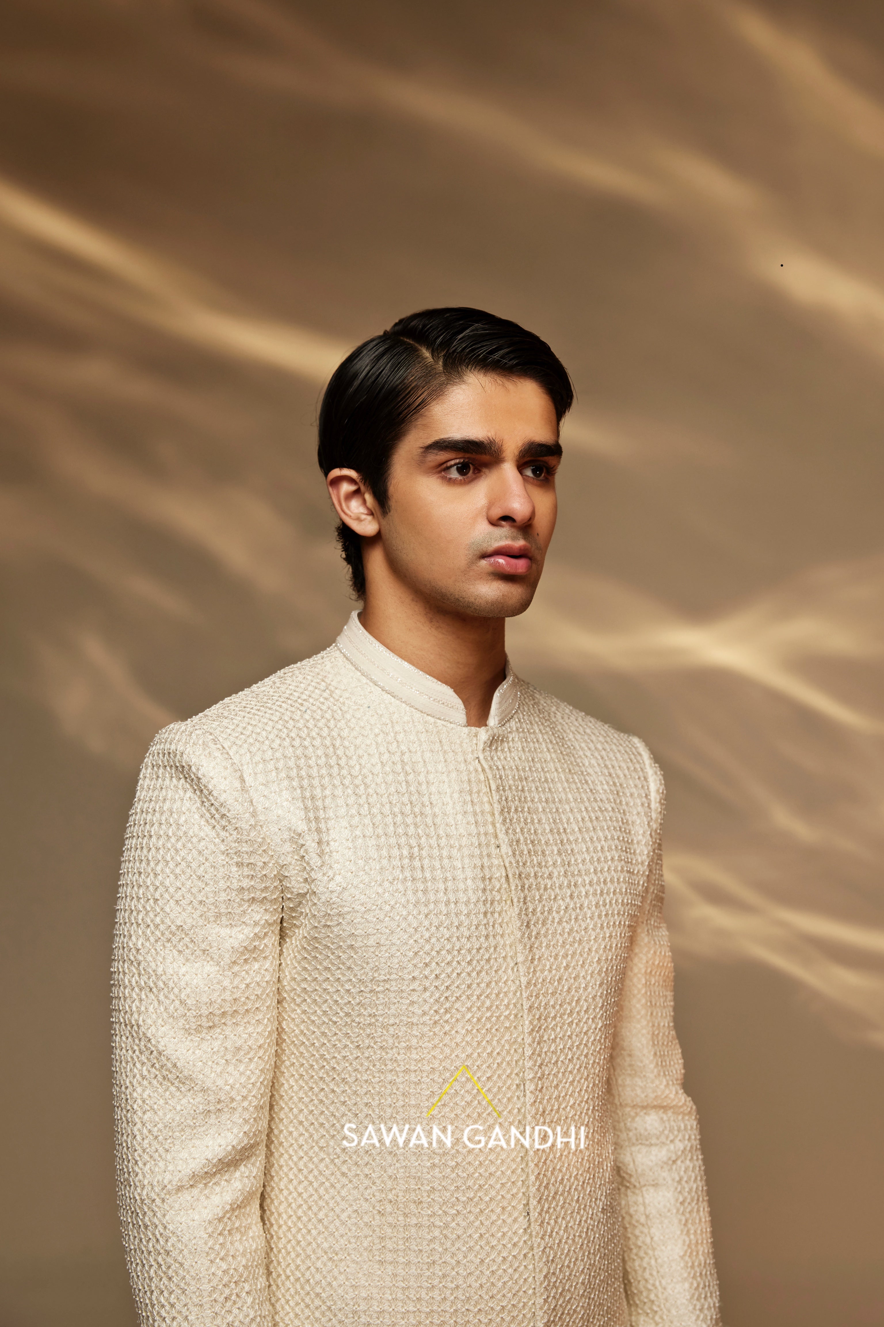 Pearl sherwani