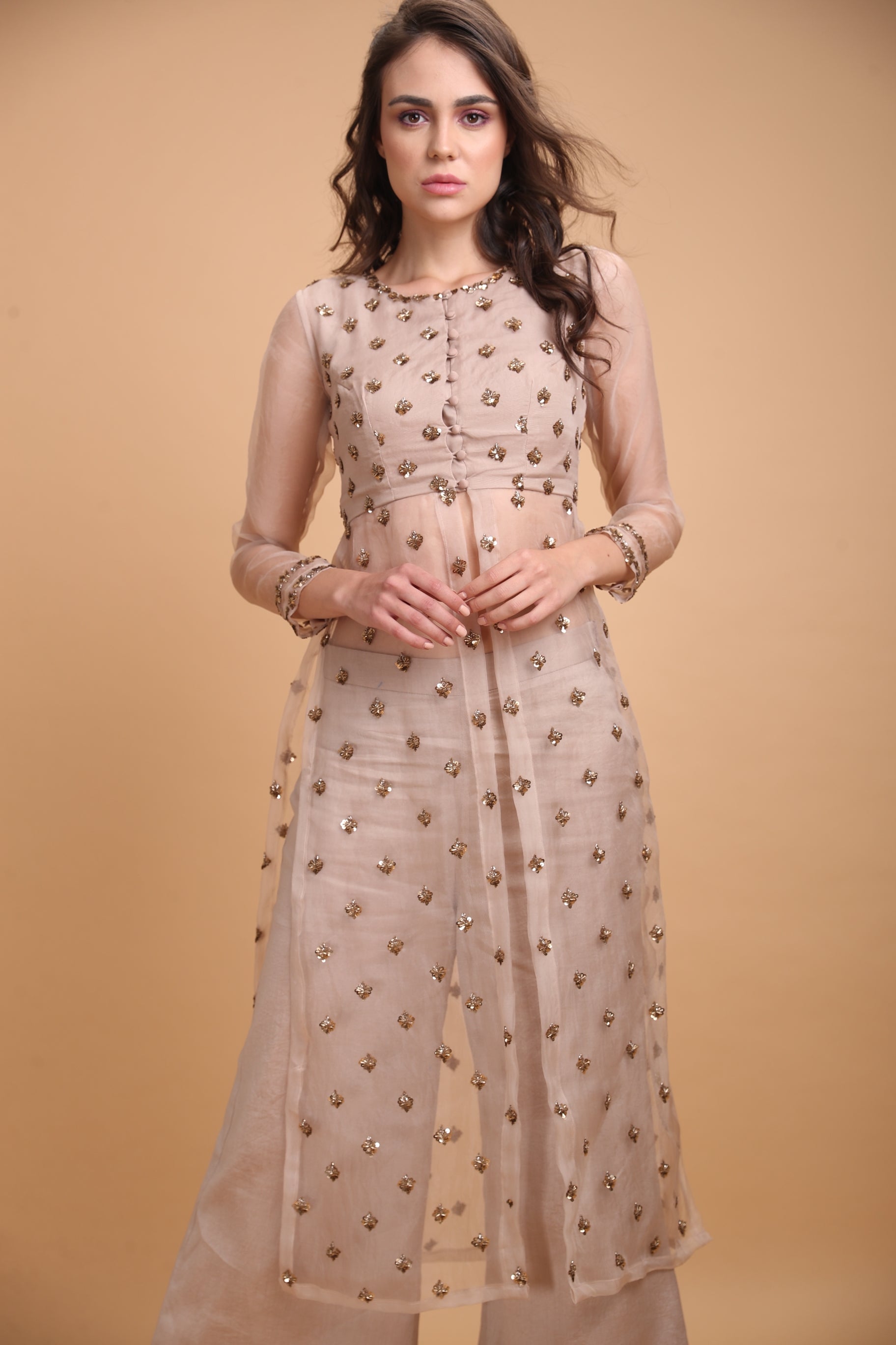 Light Brown Jacket With Pants