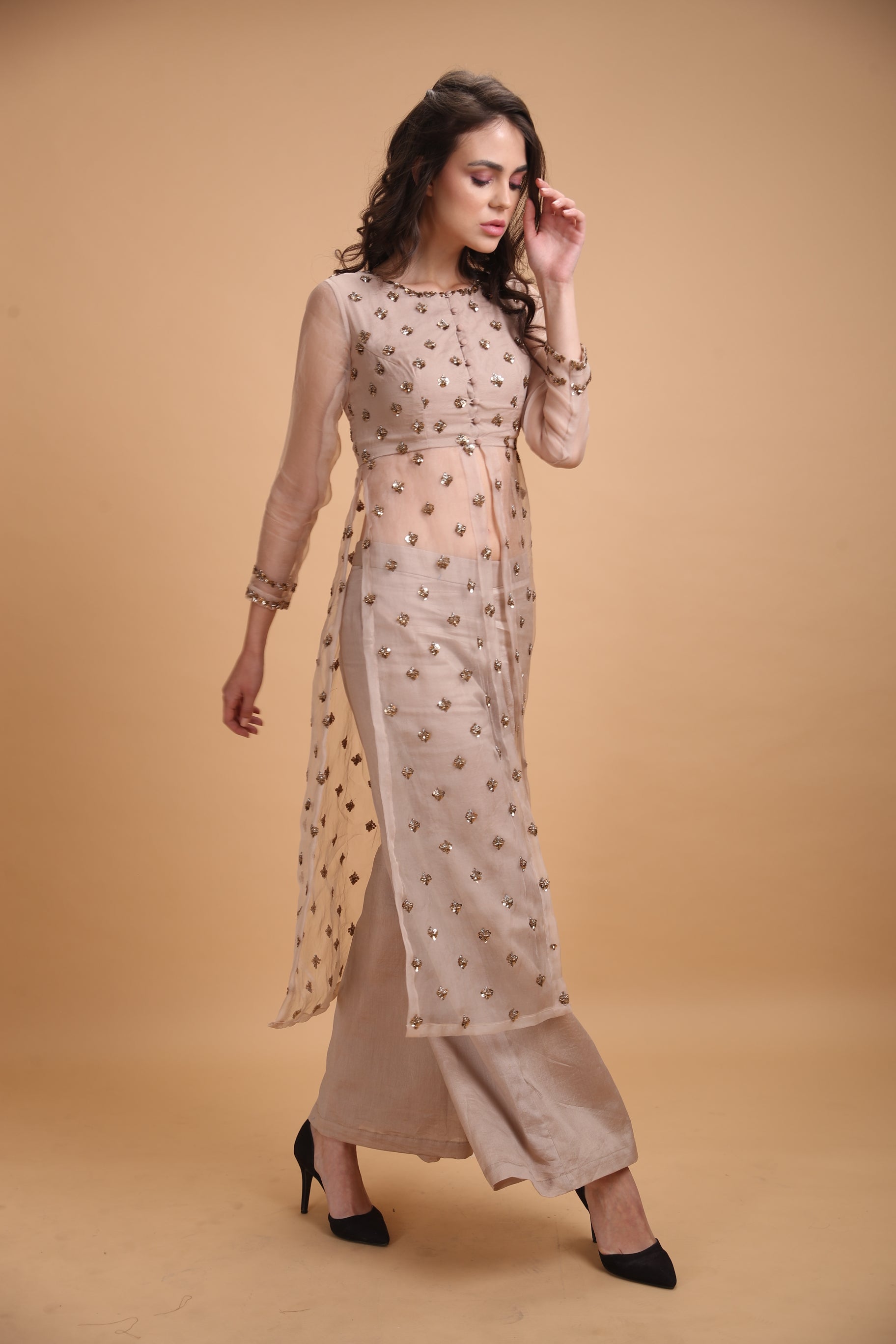 Light Brown Jacket With Pants