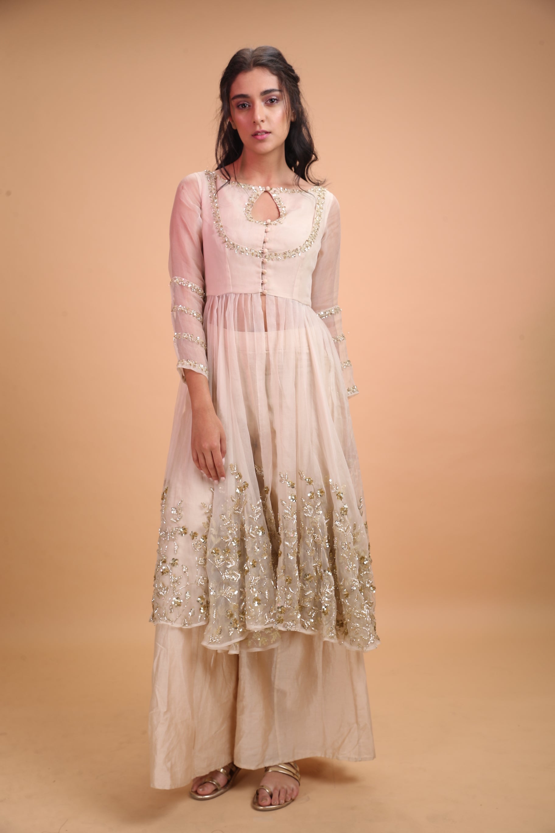 White Jacket With Sequins Jaal