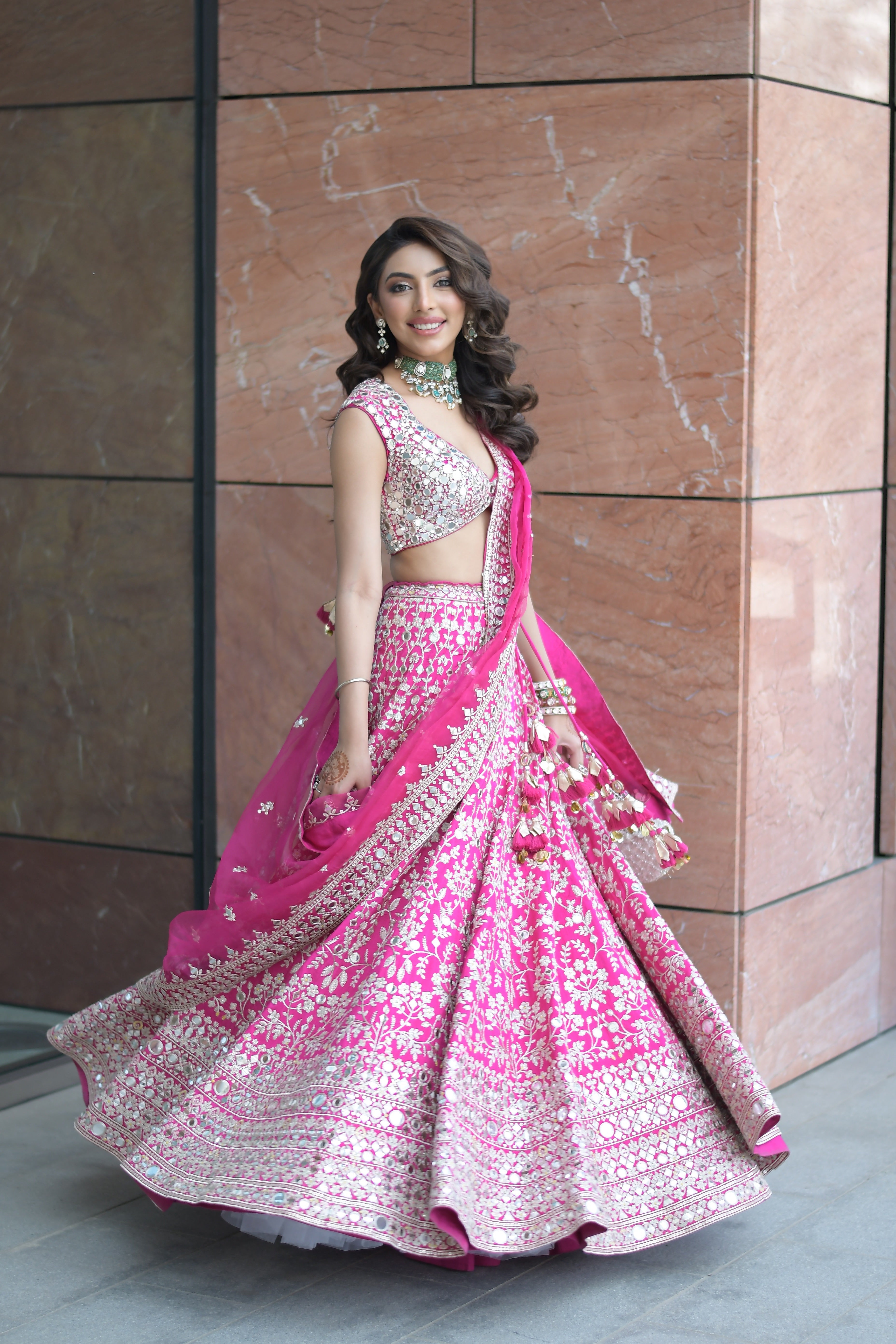 Mallaikaa Chheda in Niranjana Lehenga Set