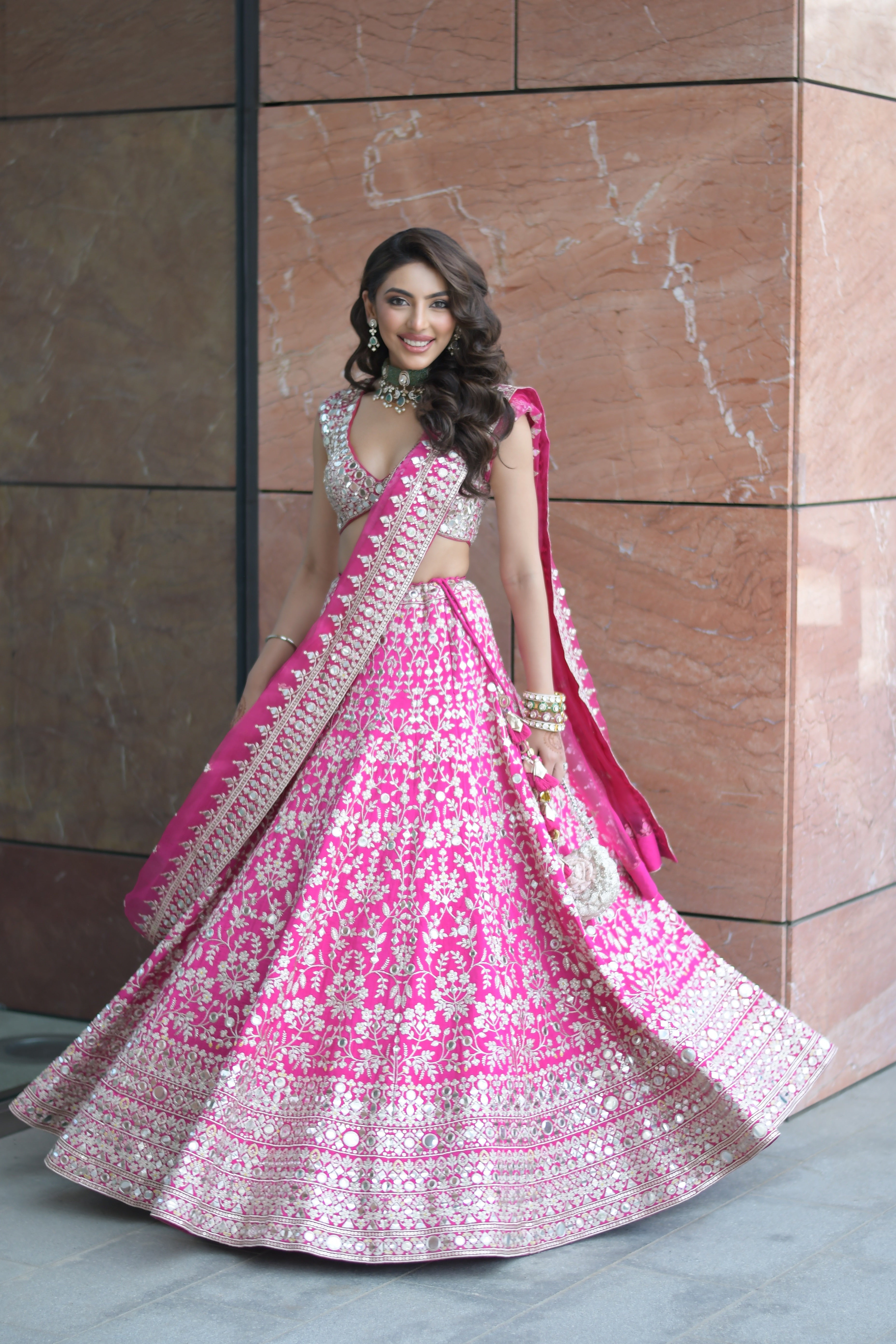 Mallaikaa Chheda in Niranjana Lehenga Set