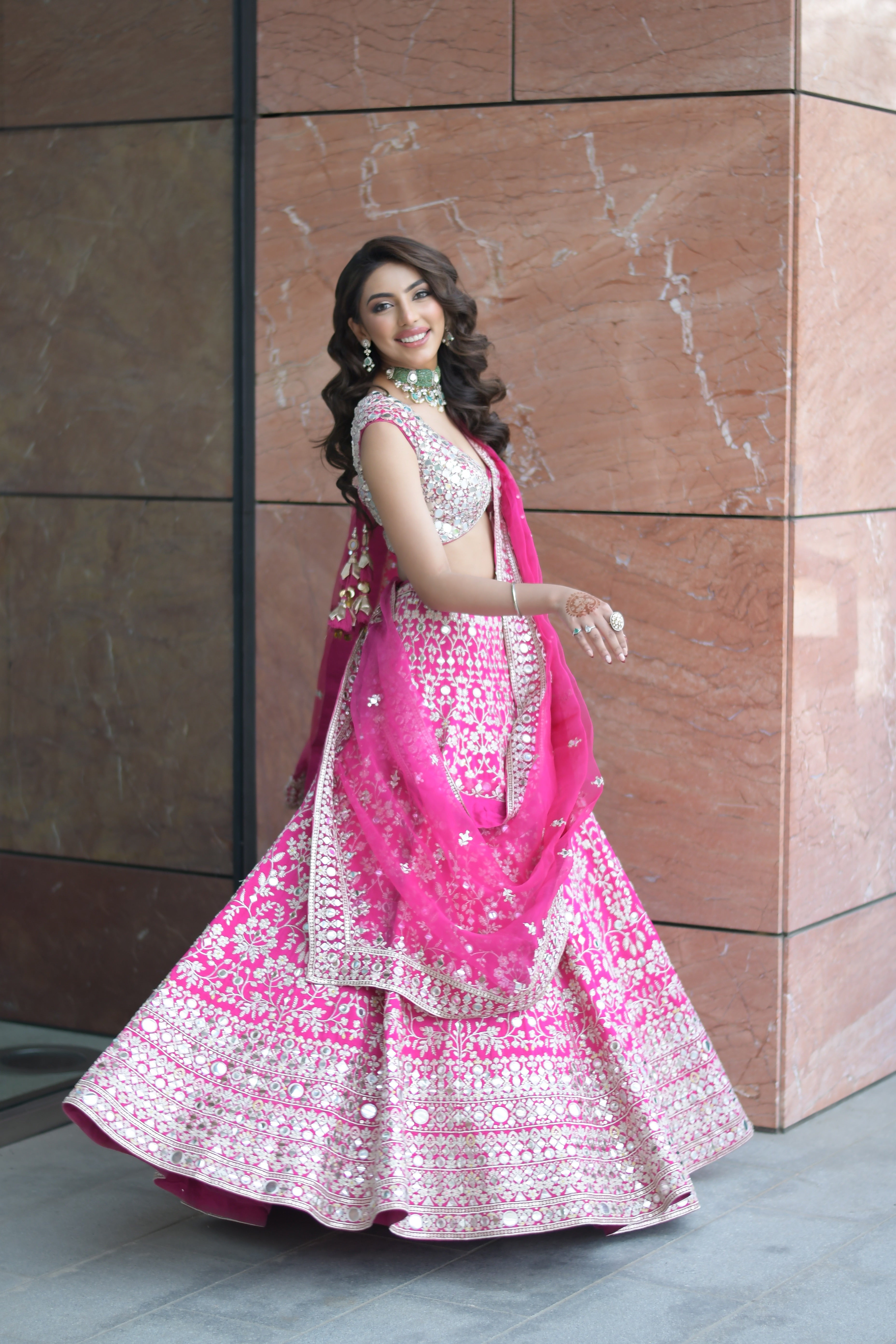 Mallaikaa Chheda in Niranjana Lehenga Set