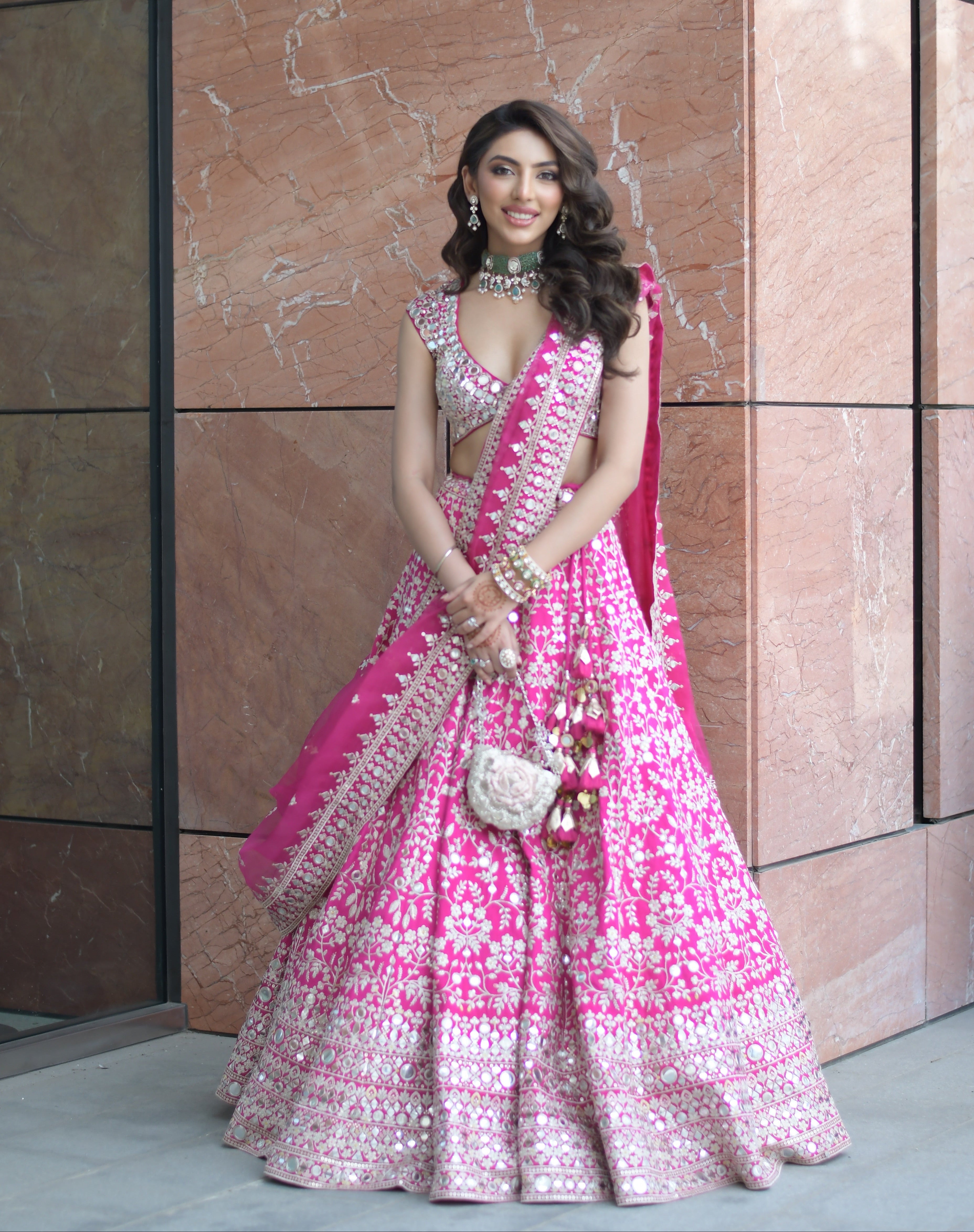 Mallaikaa Chheda in Niranjana Lehenga Set