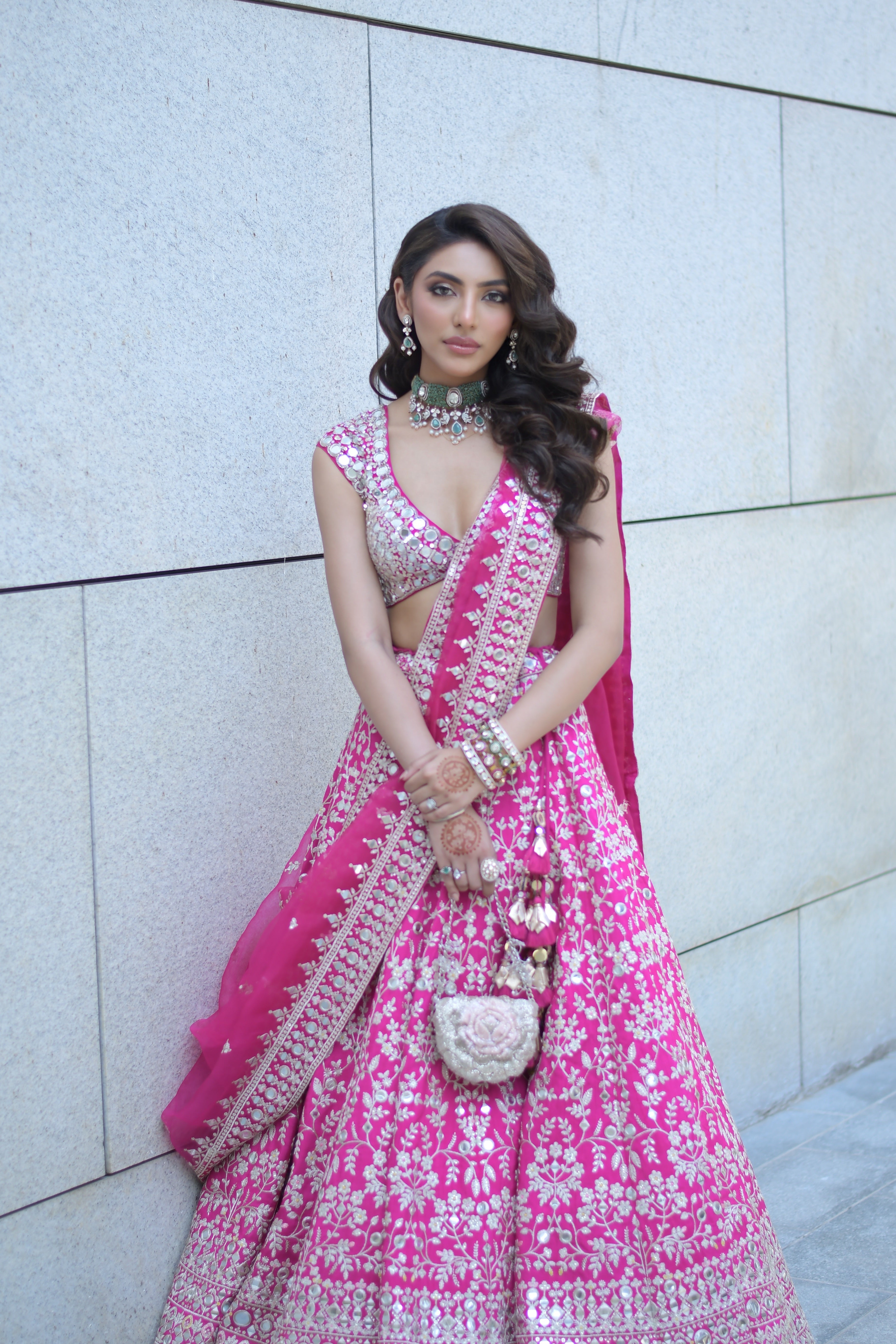 Mallaikaa Chheda in Niranjana Lehenga Set