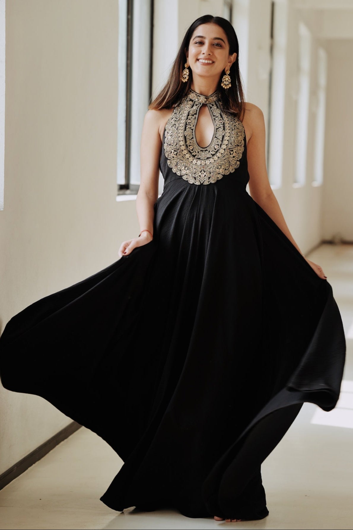 Karishma Mehta in Golconda Fana gown