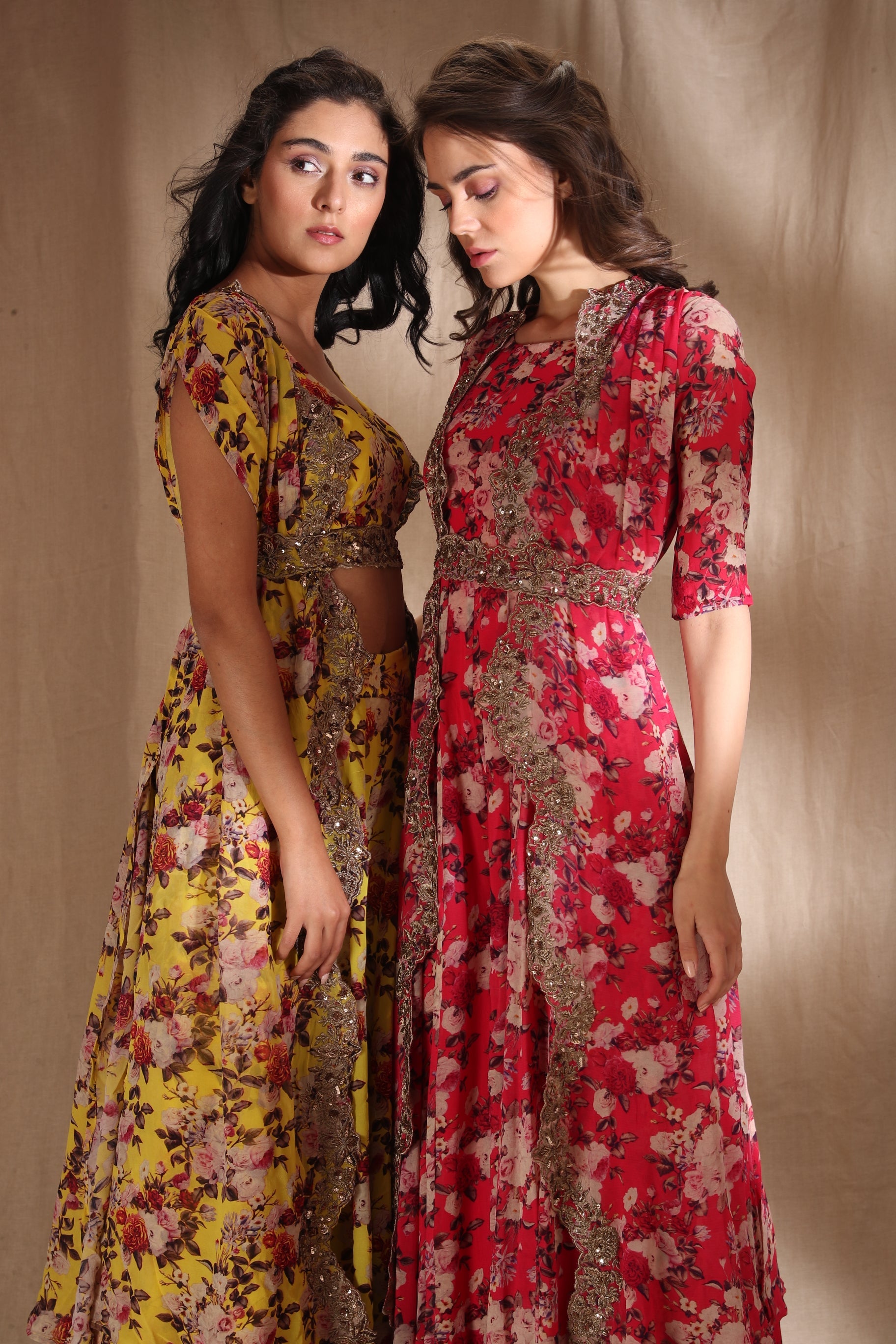 Hot Pink Floral Jumpsuit