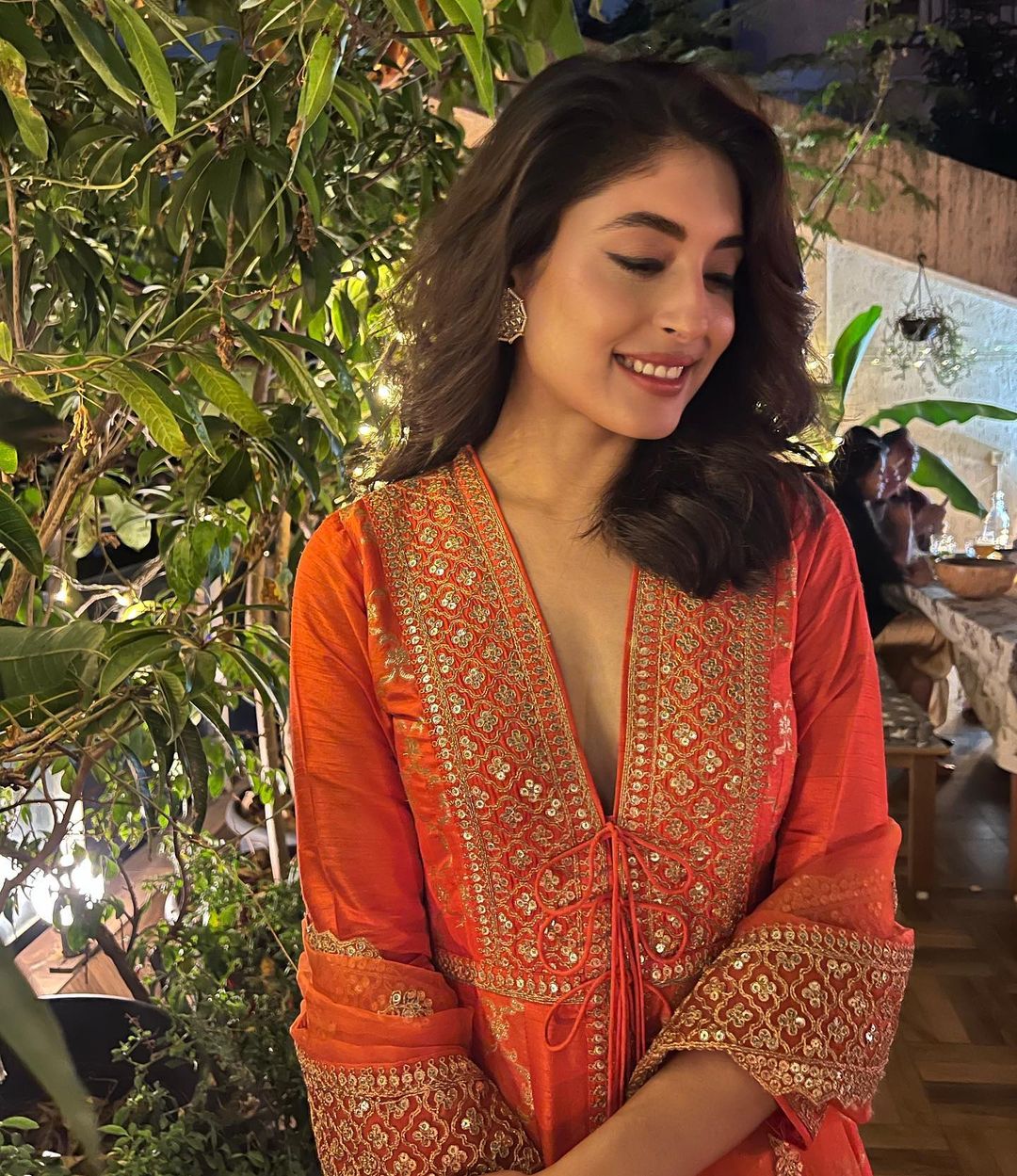 Marigold Brocade FO Set with Churidar-Kritika Kamra