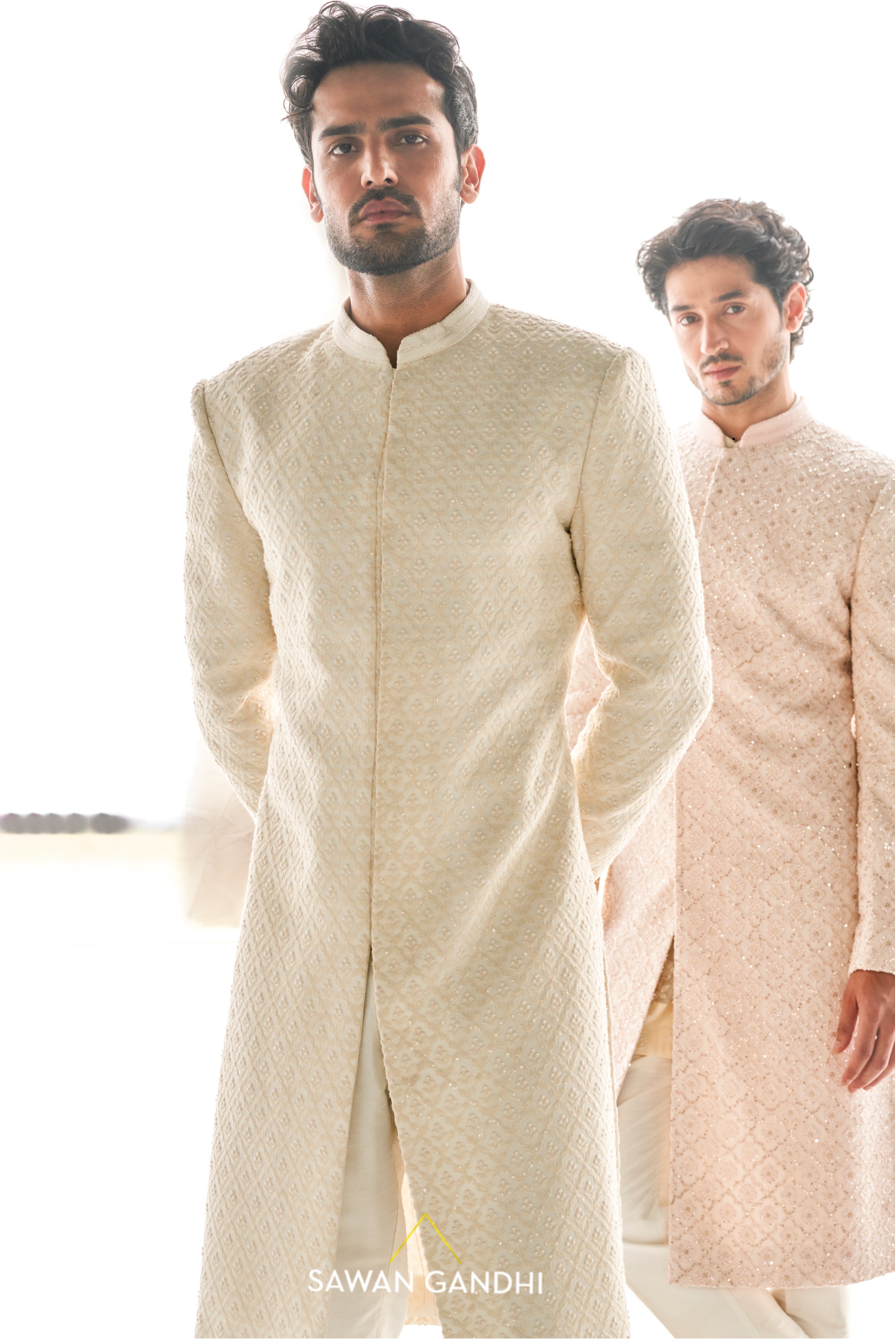 Pearl booti sherwani