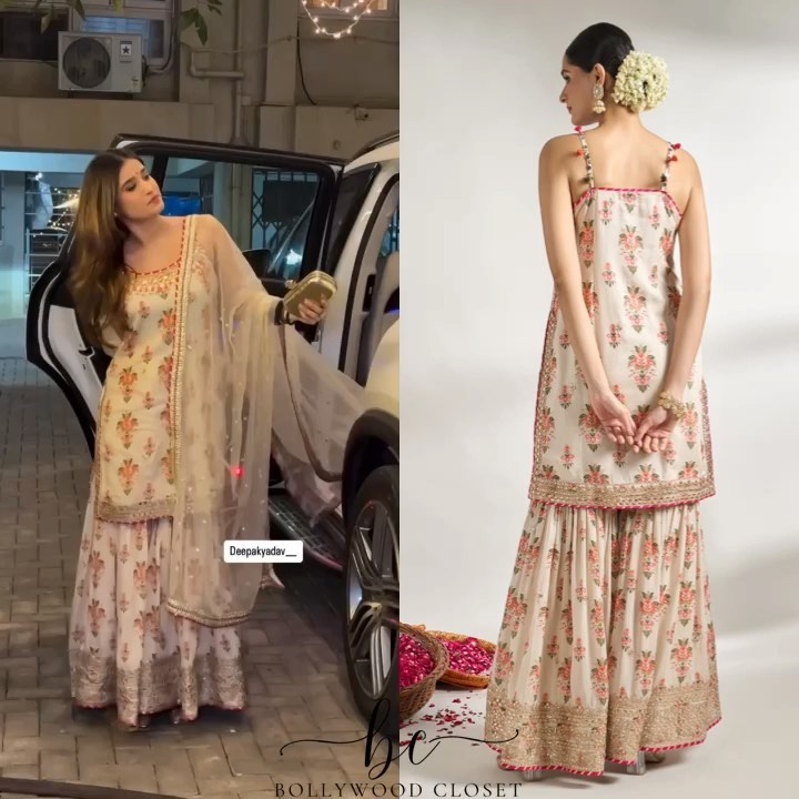 Advika Strappy Sharara Set- Rasha Thadani