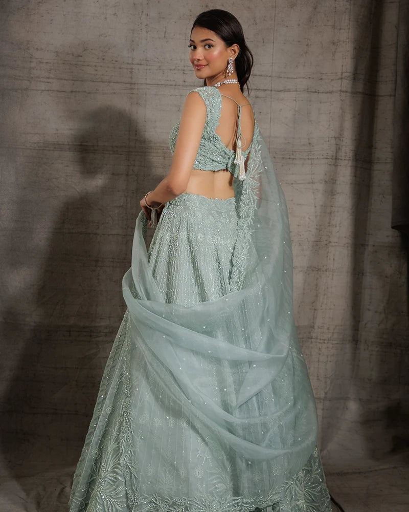 Jade Lehenga