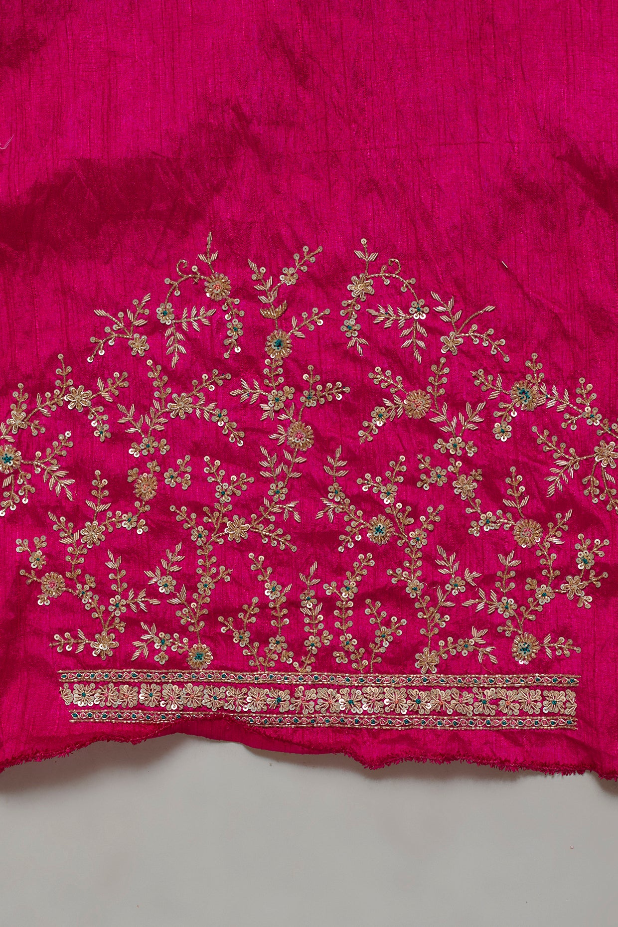 DIA RANI PINK SILK EMBROIDERED BANDHEJ PATOLA SAREE SET