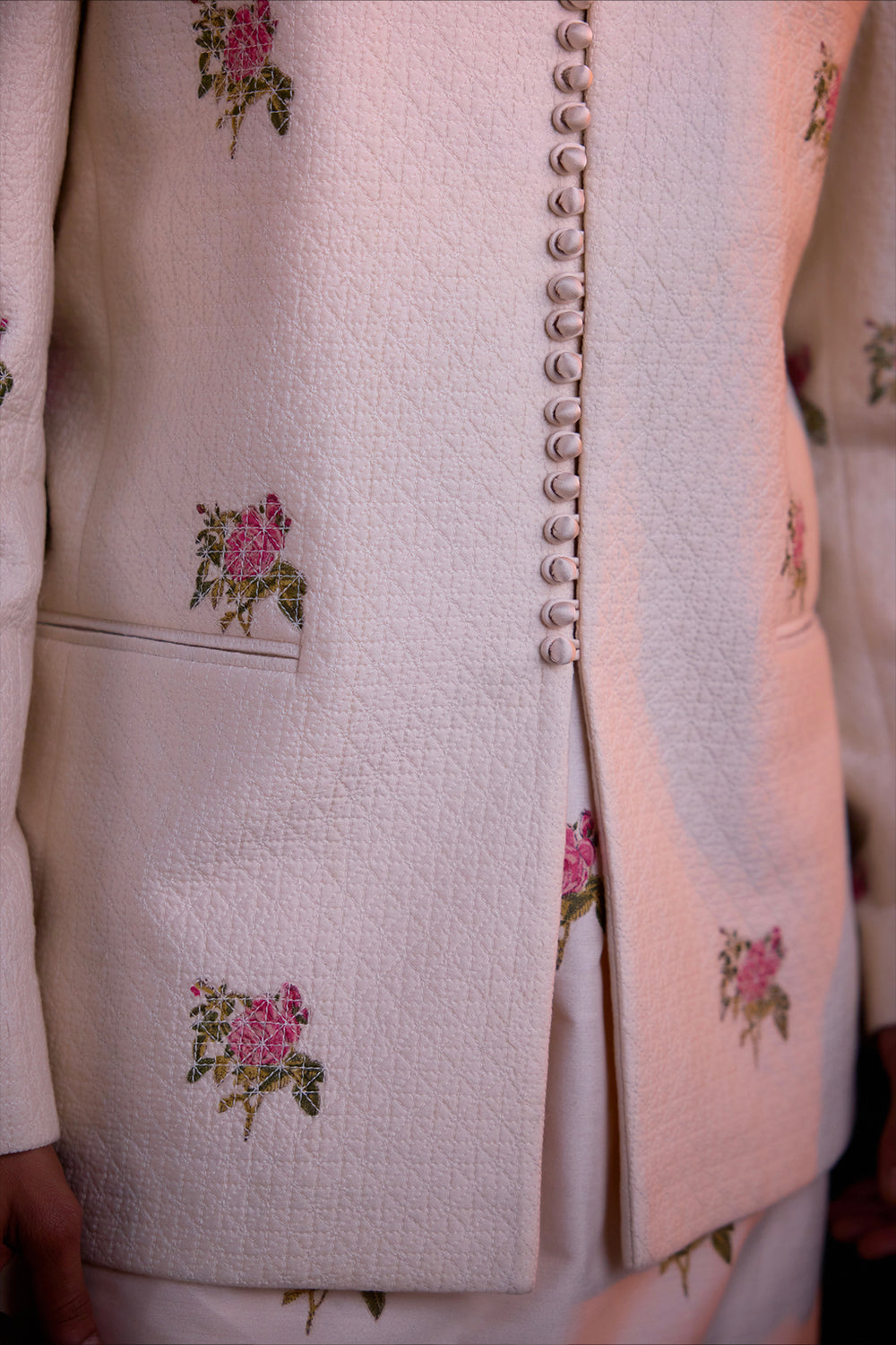 Papyrus White Kurta & Waistcoat Set