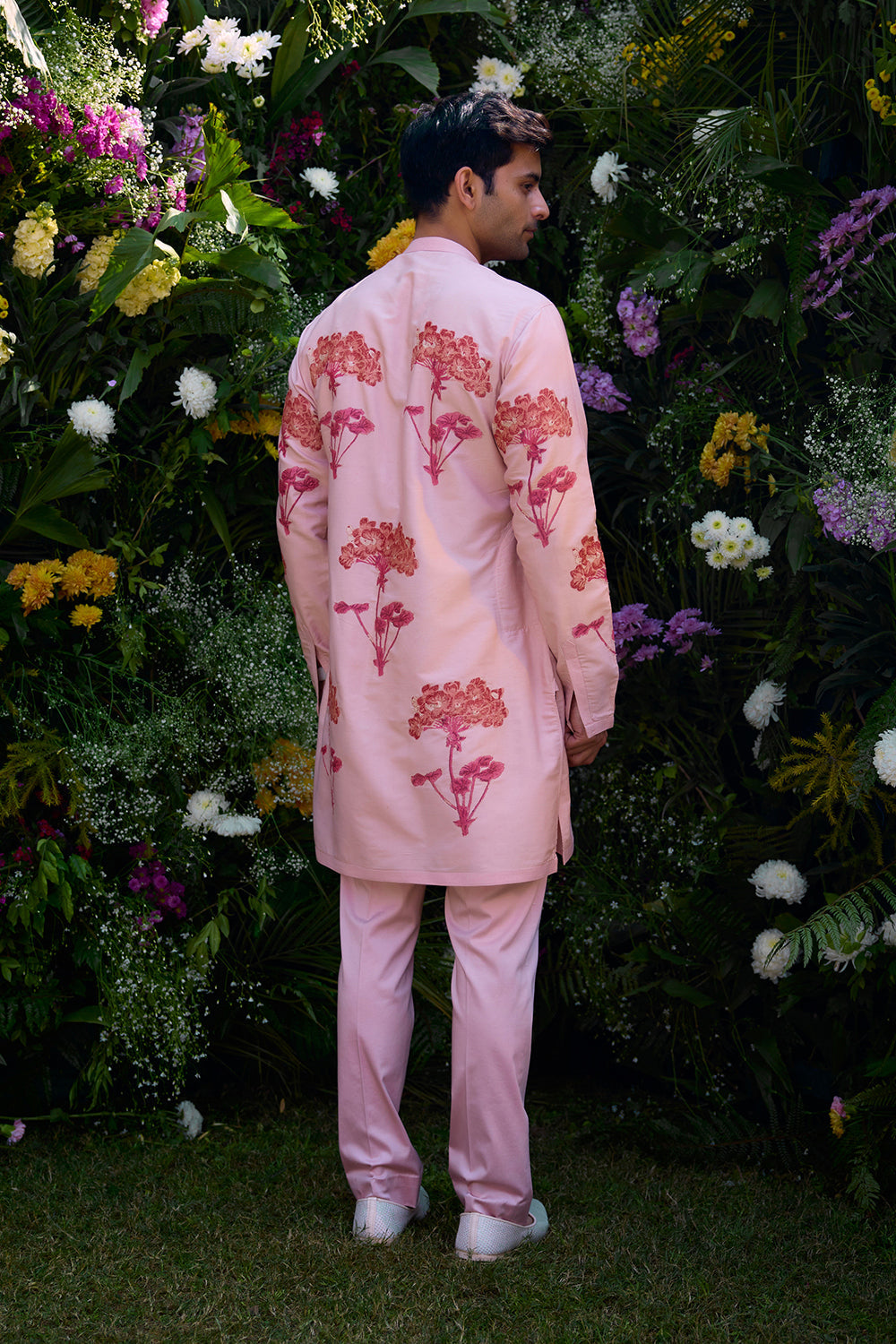 Cloud Pink Kurta & Waistcoat Set