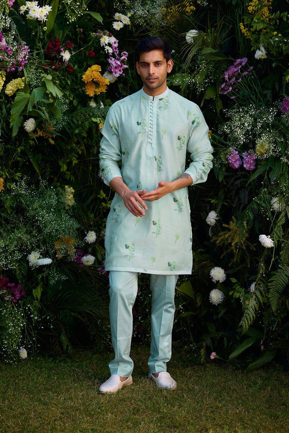 Aqua Blue Kurta Set