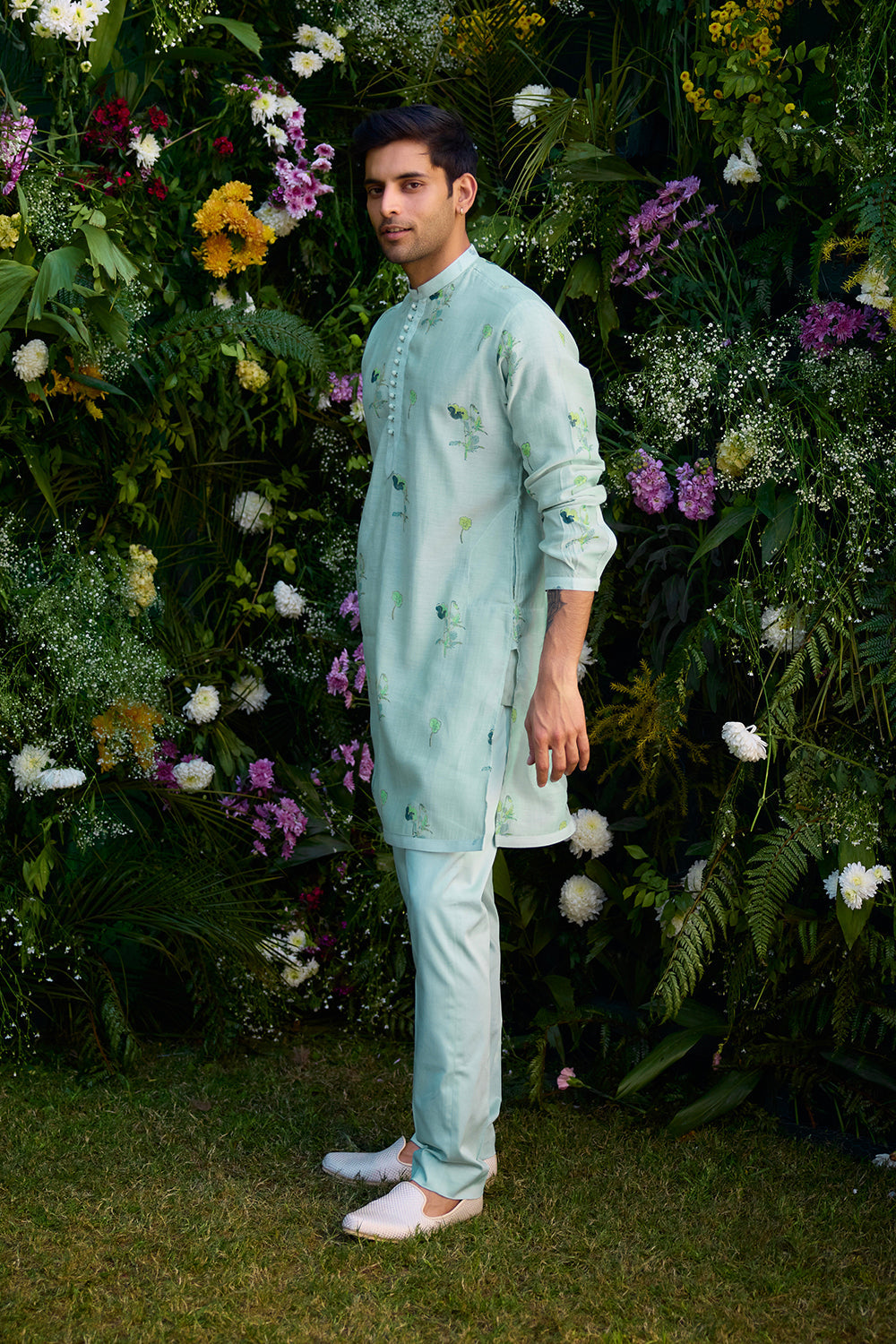 Aqua Blue Kurta Set