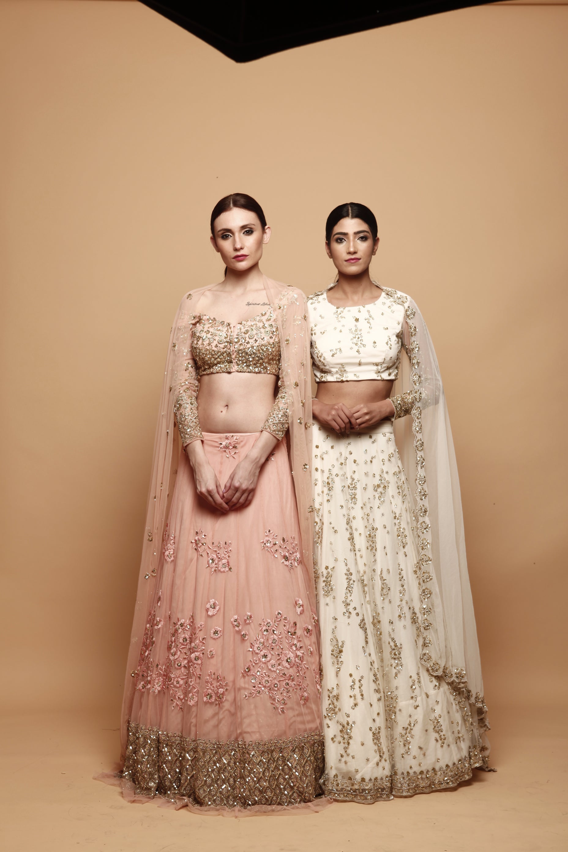 White Cluster Lehenga