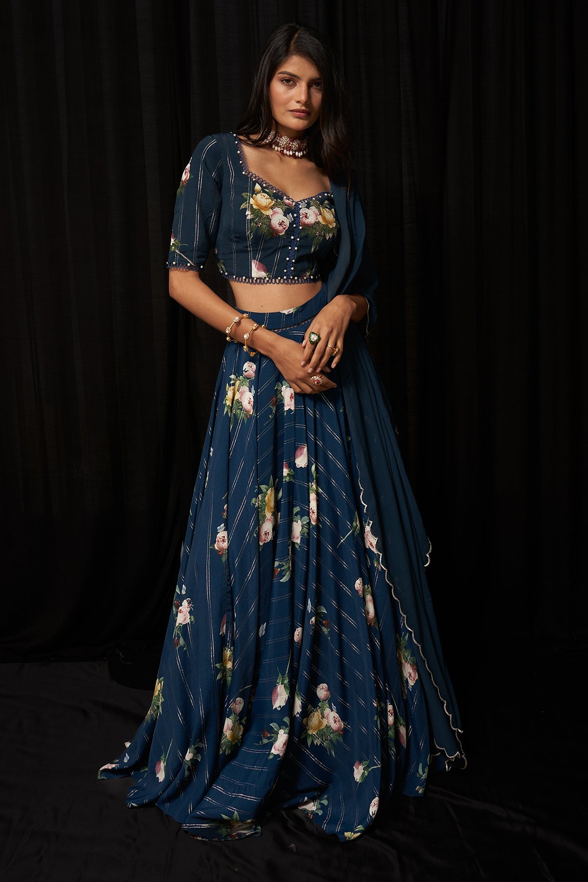 Printed Lehenga Set