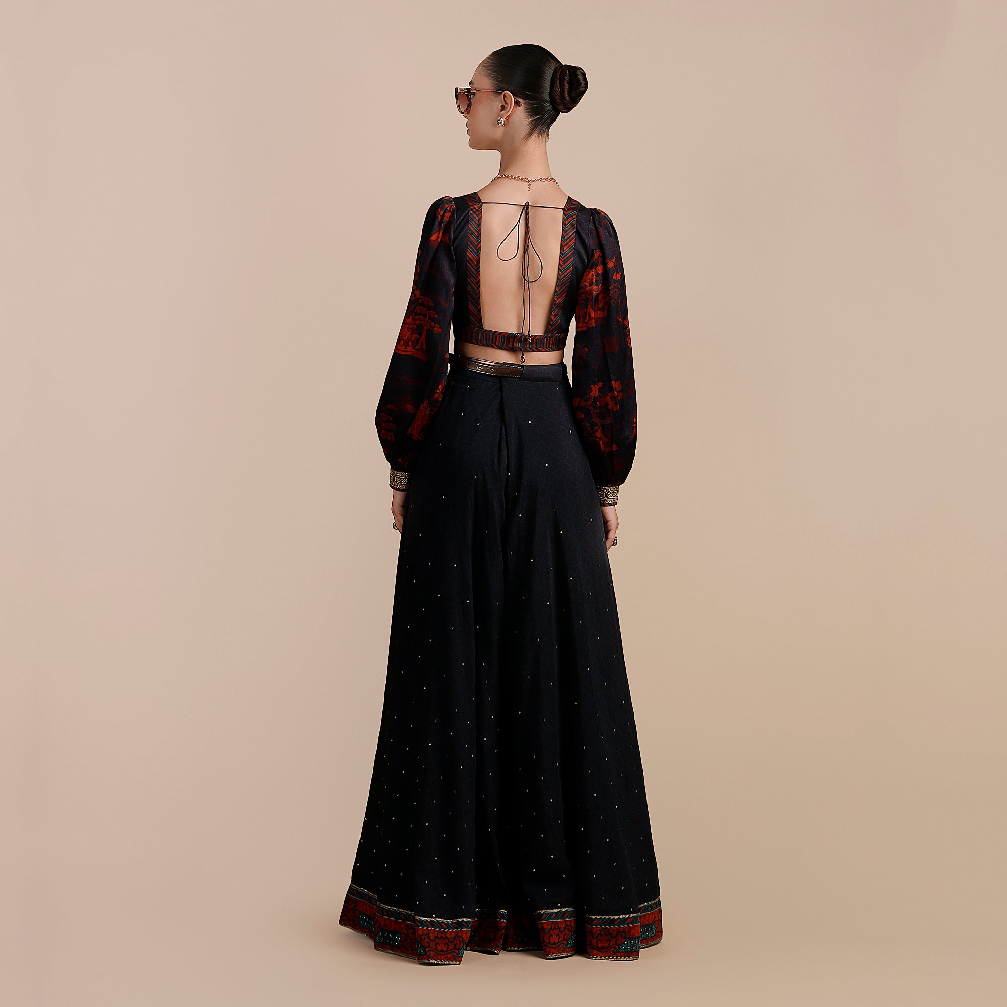 Midnight Blue Sharara Set | SATT