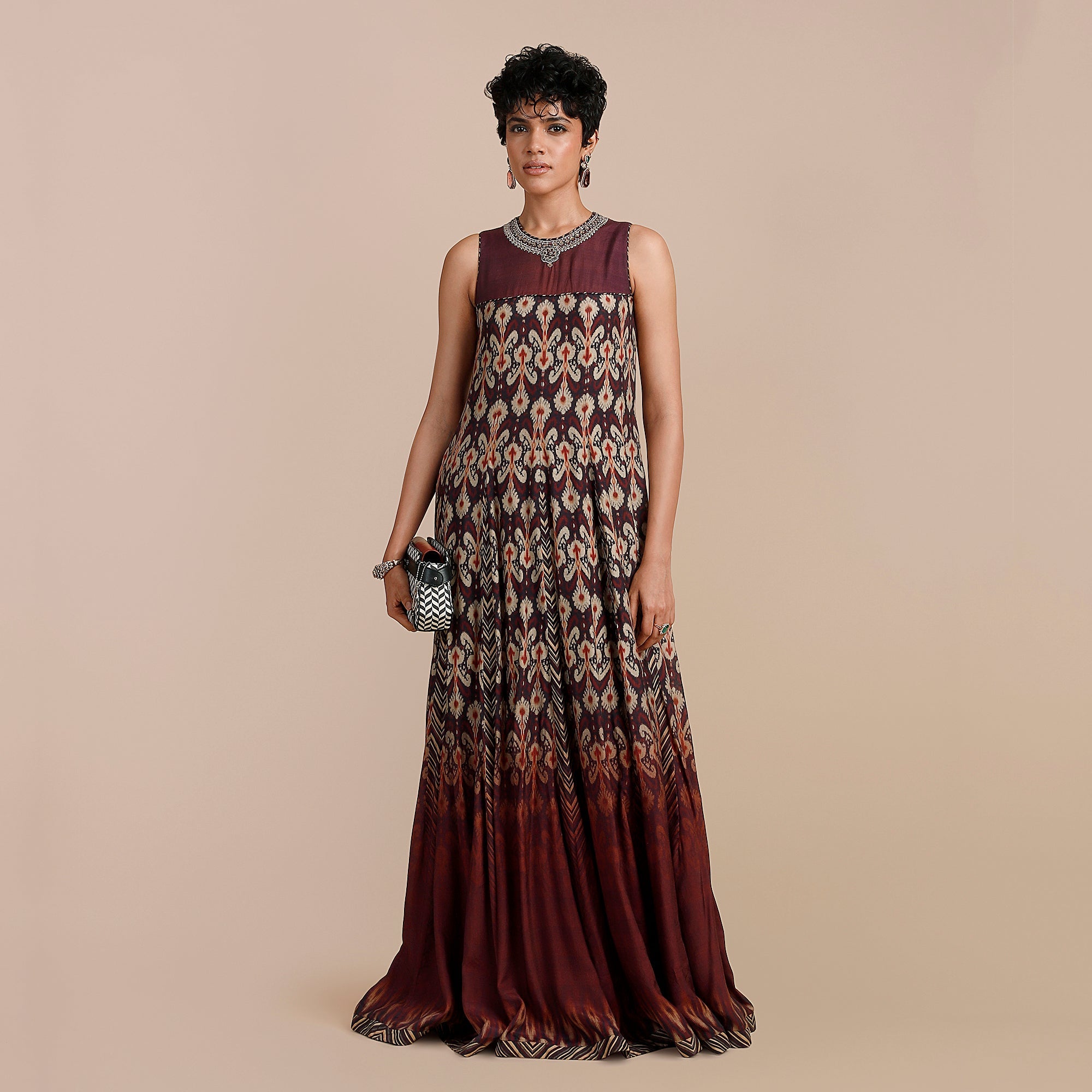 Mulbery Purple Anarkali | SATT
