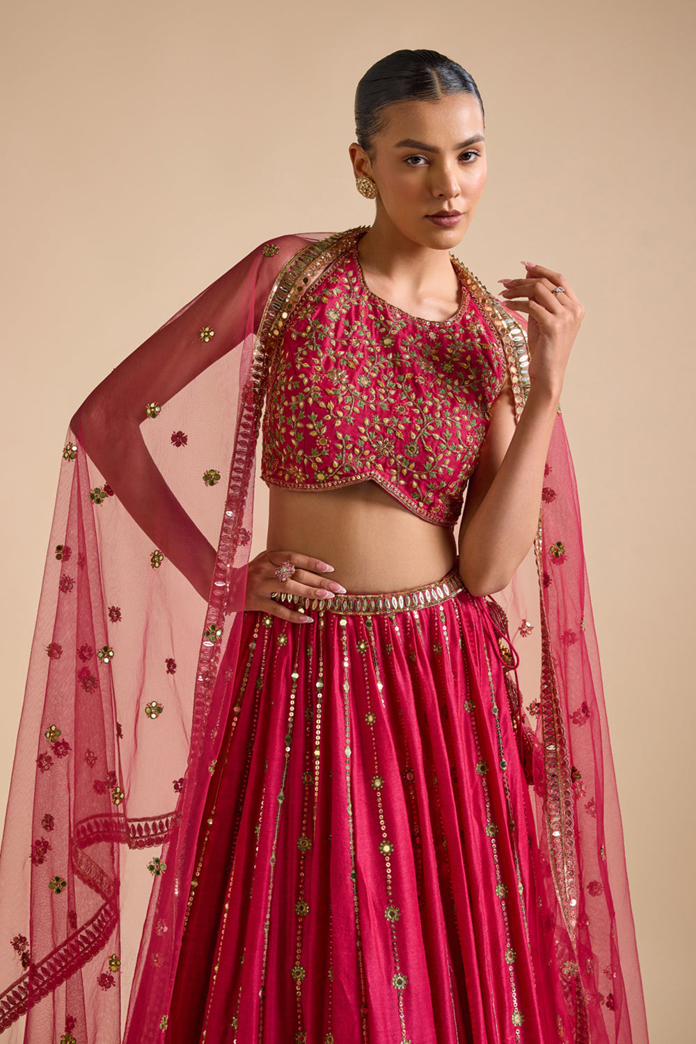 Rani Pink Lehenga Set - Ready To Ship