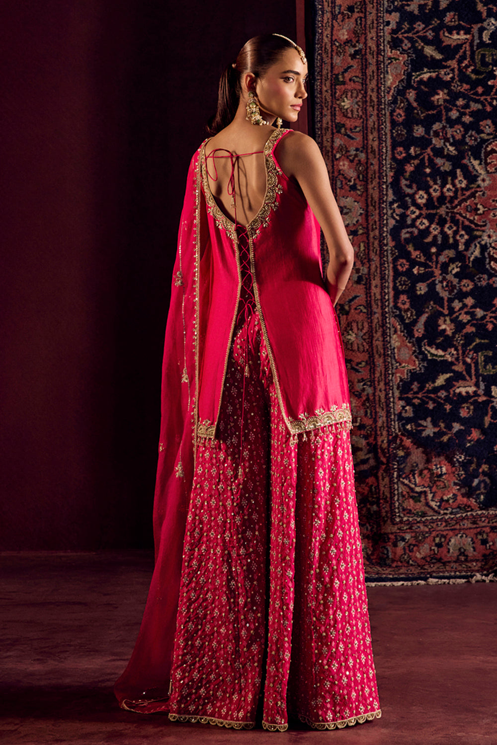 Rani Pink Sharara Set
