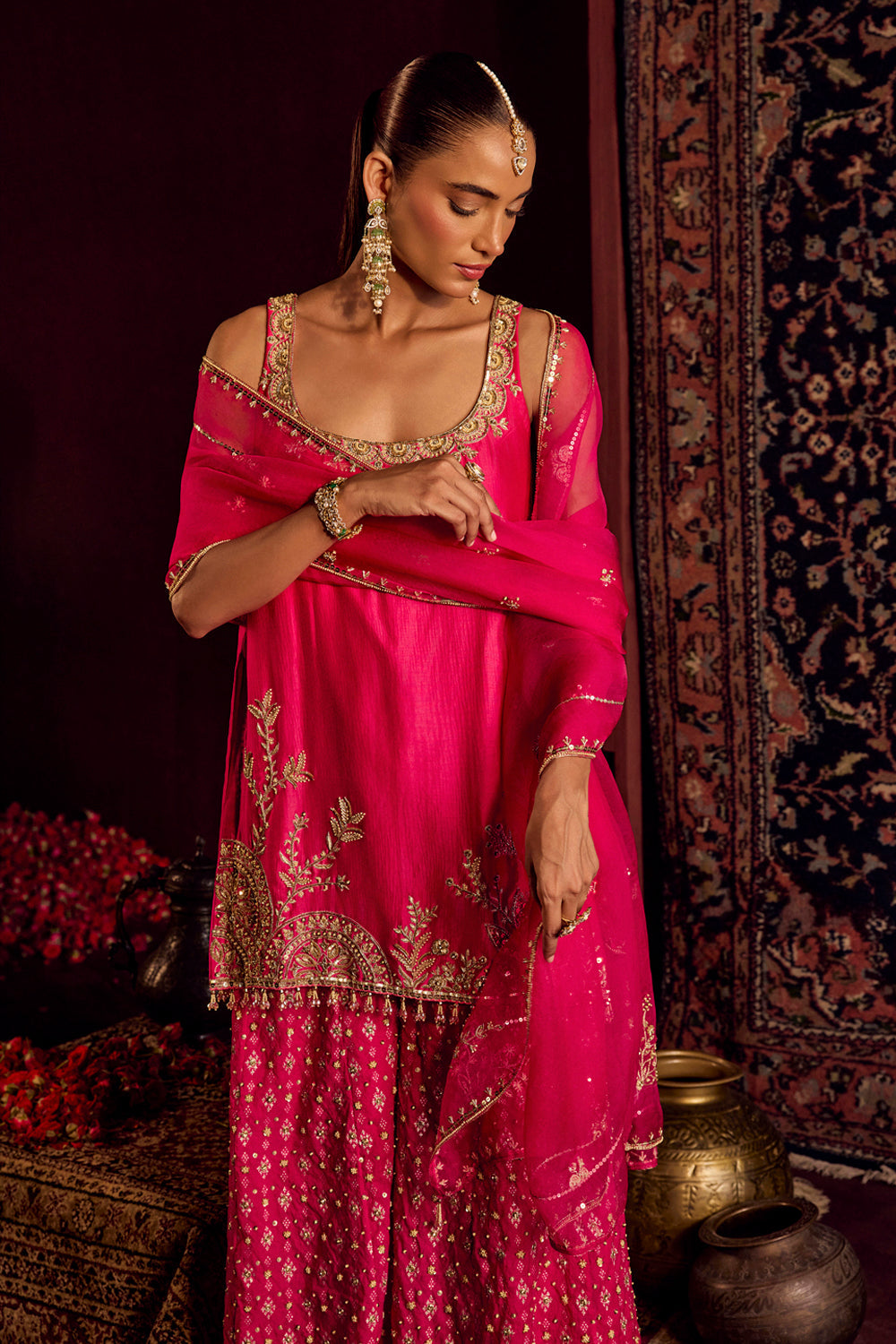 Rani Pink Sharara Set