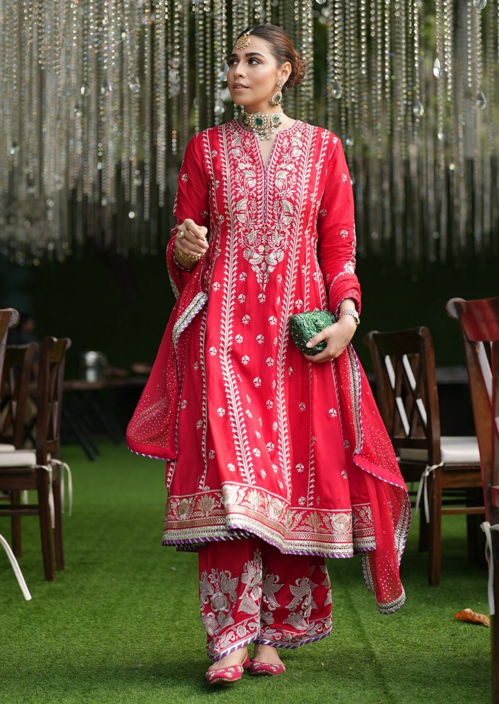 Aarohi Anarkali with Palazzo Set -Summiyya Patni