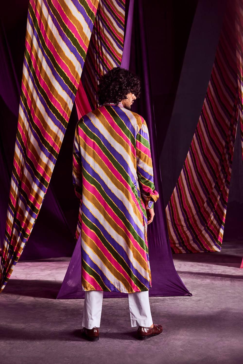 Stripes Printed Kurta With Pants