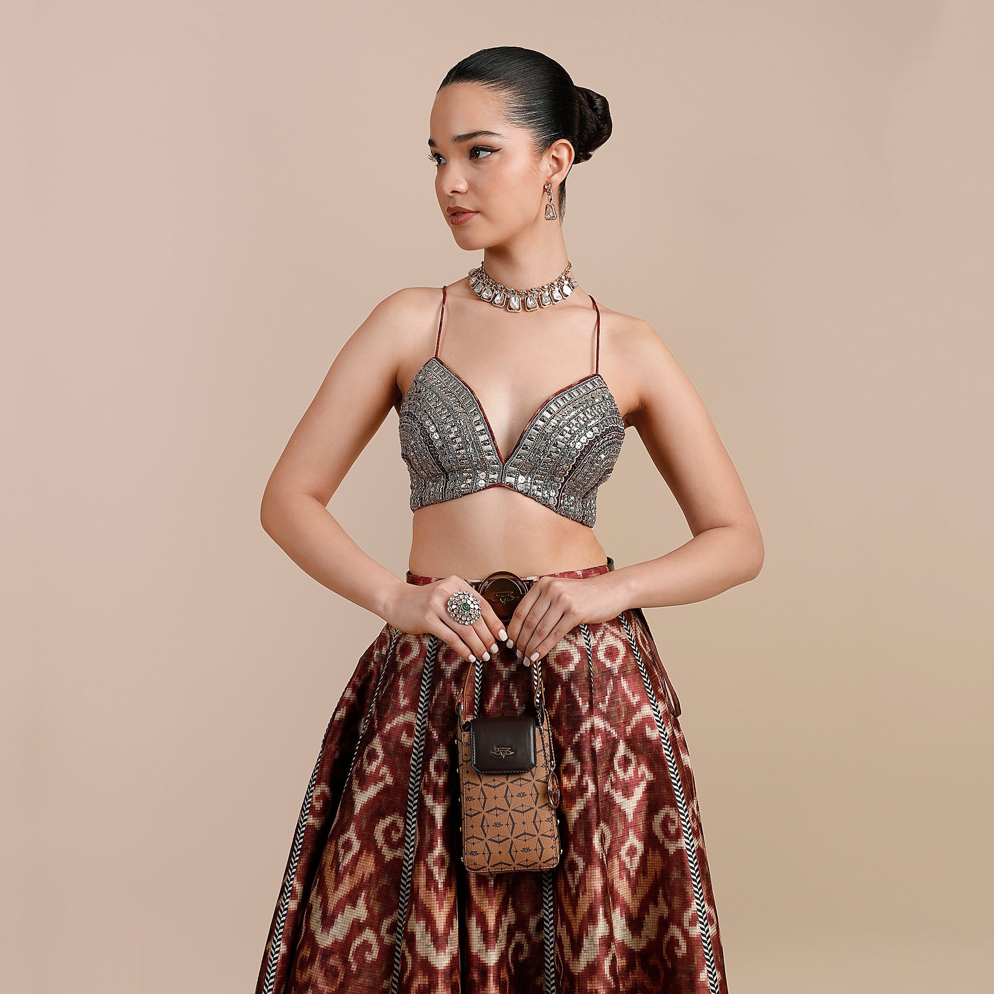 Rust Orange Skirt Set | SATT