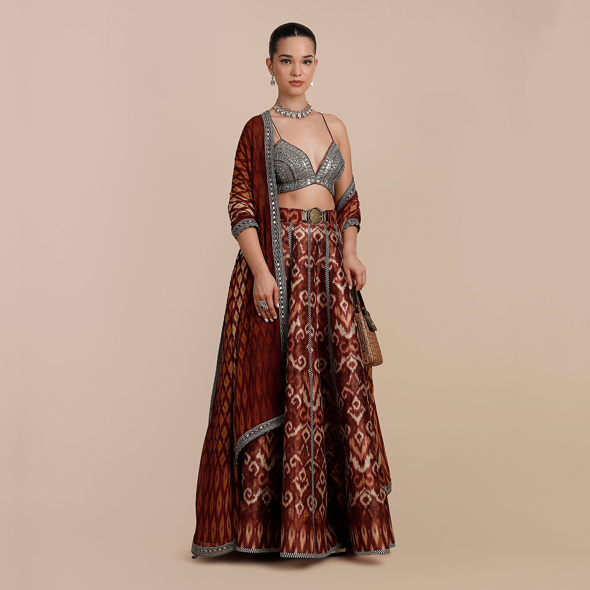 Rust Orange Skirt Set | SATT