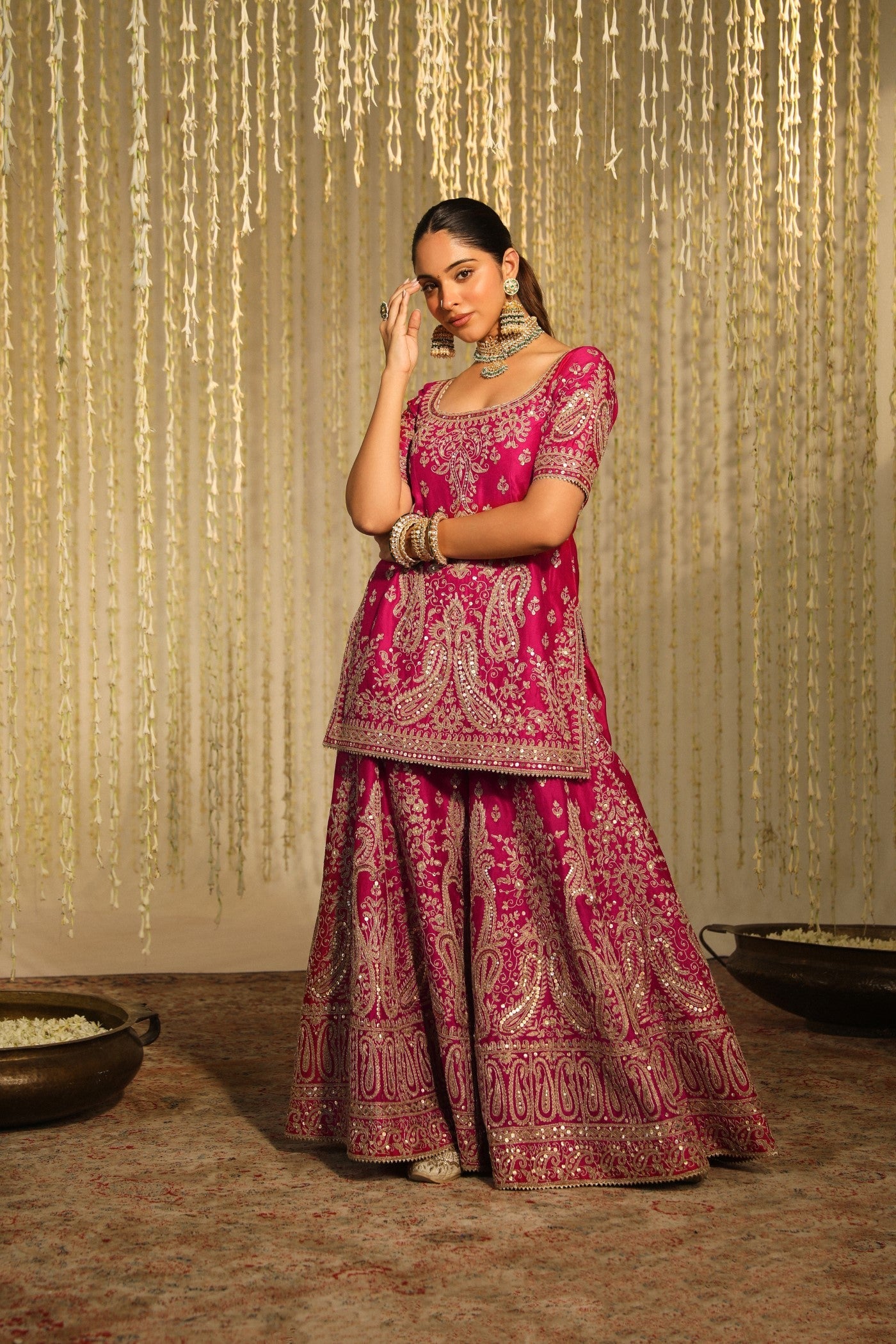 MAZNEEN - HOTPINK SHARARA