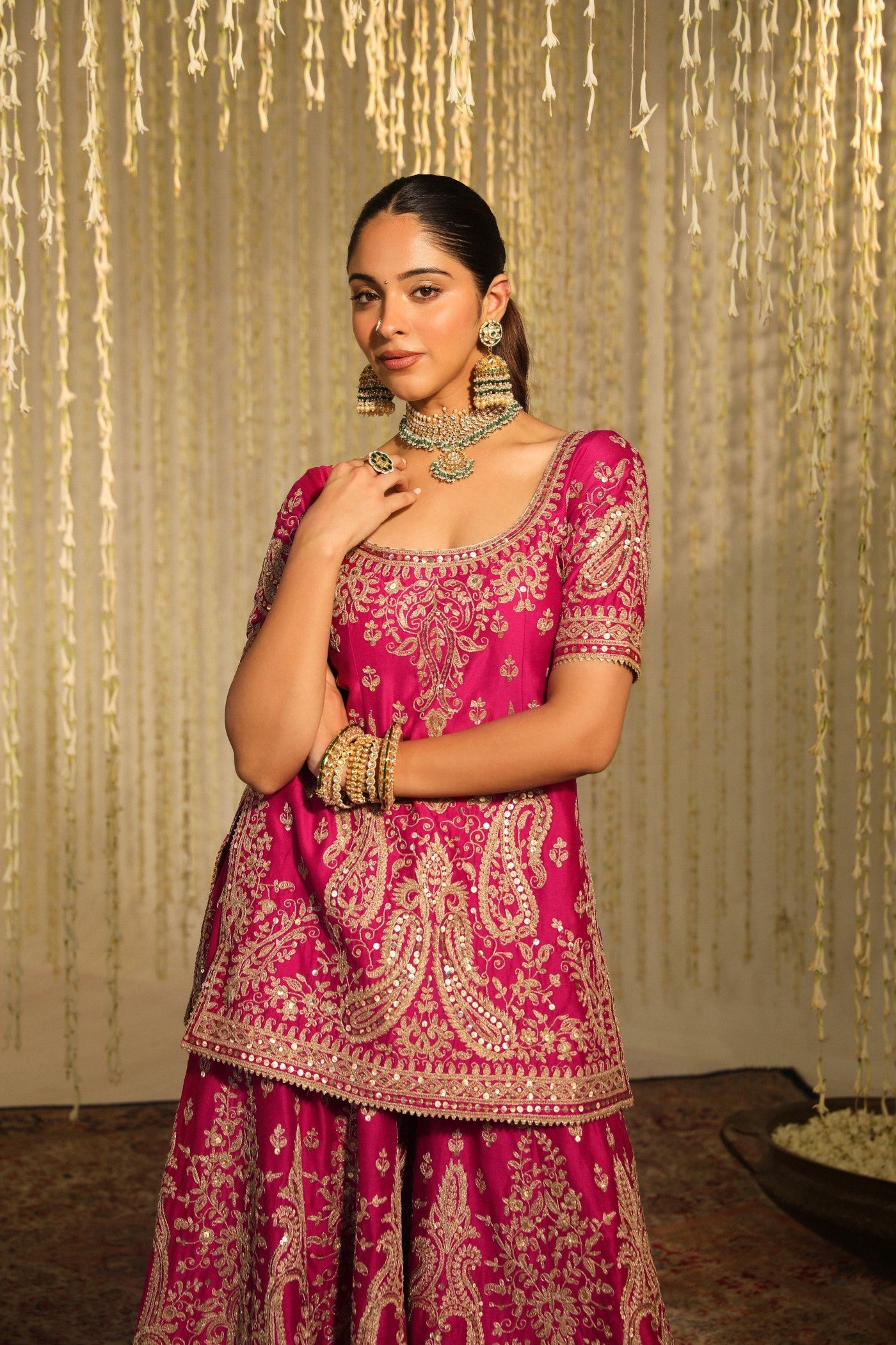 MAZNEEN - HOTPINK SHARARA