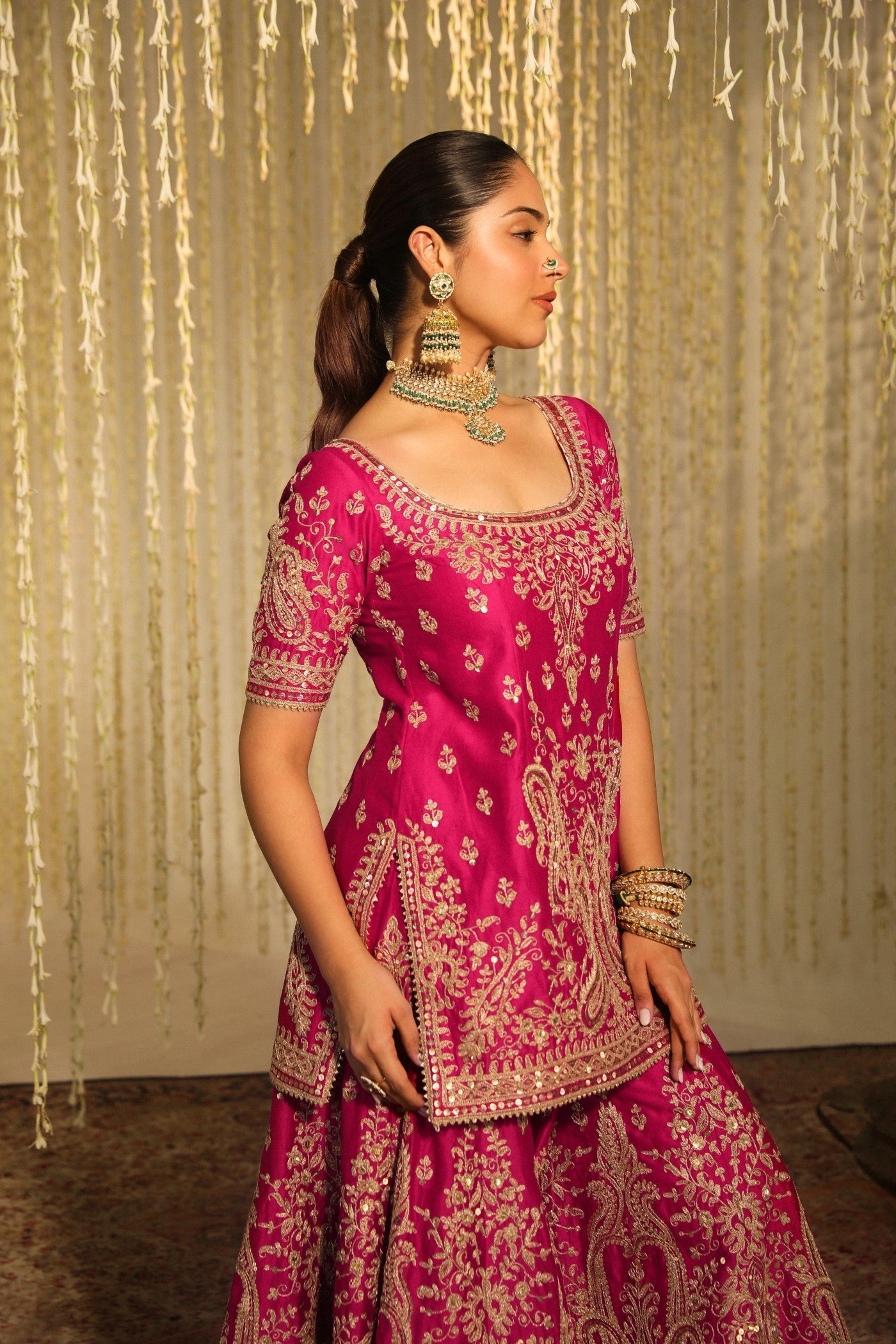 MAZNEEN - HOTPINK SHARARA
