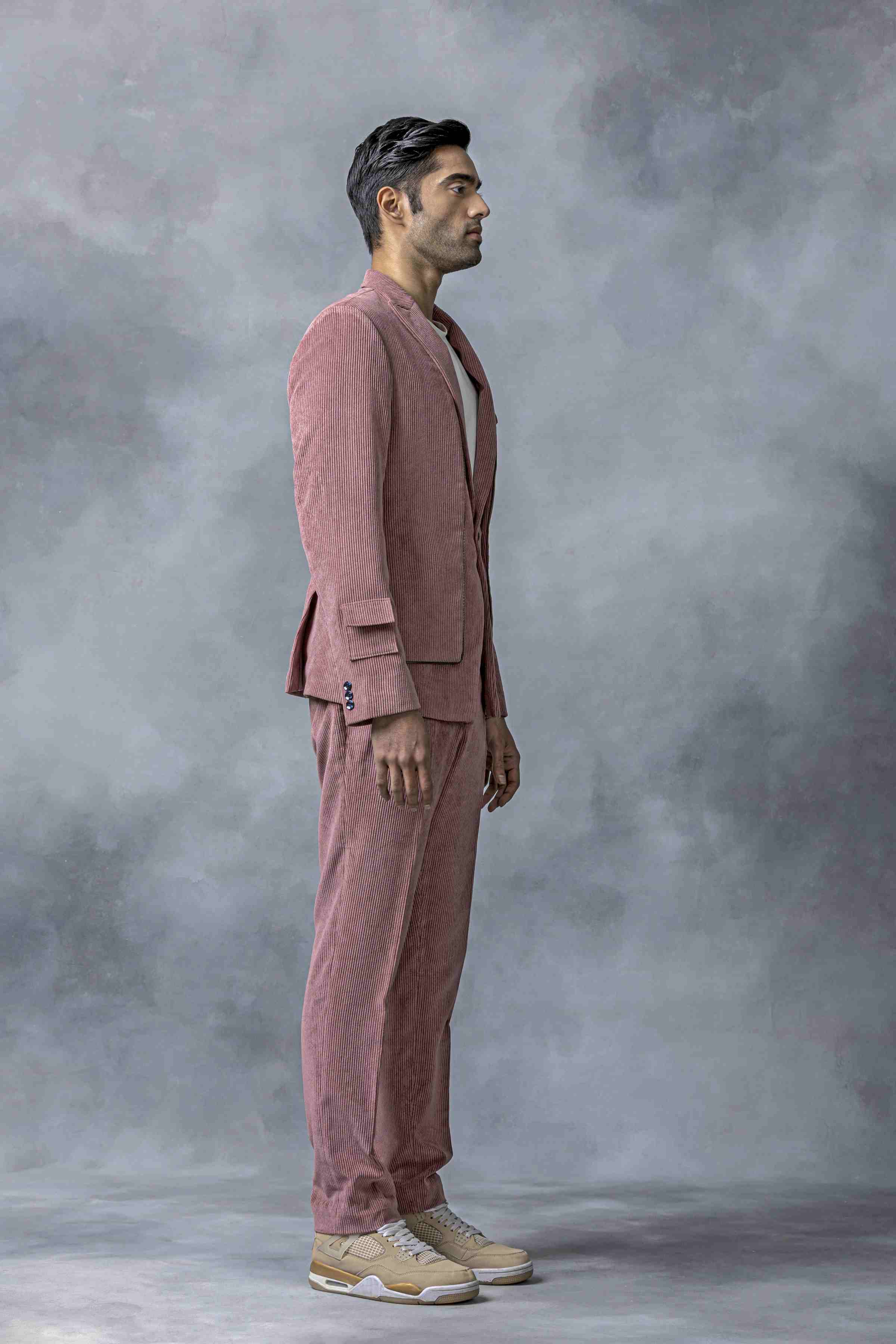 Salmon Pink Corduroy Set