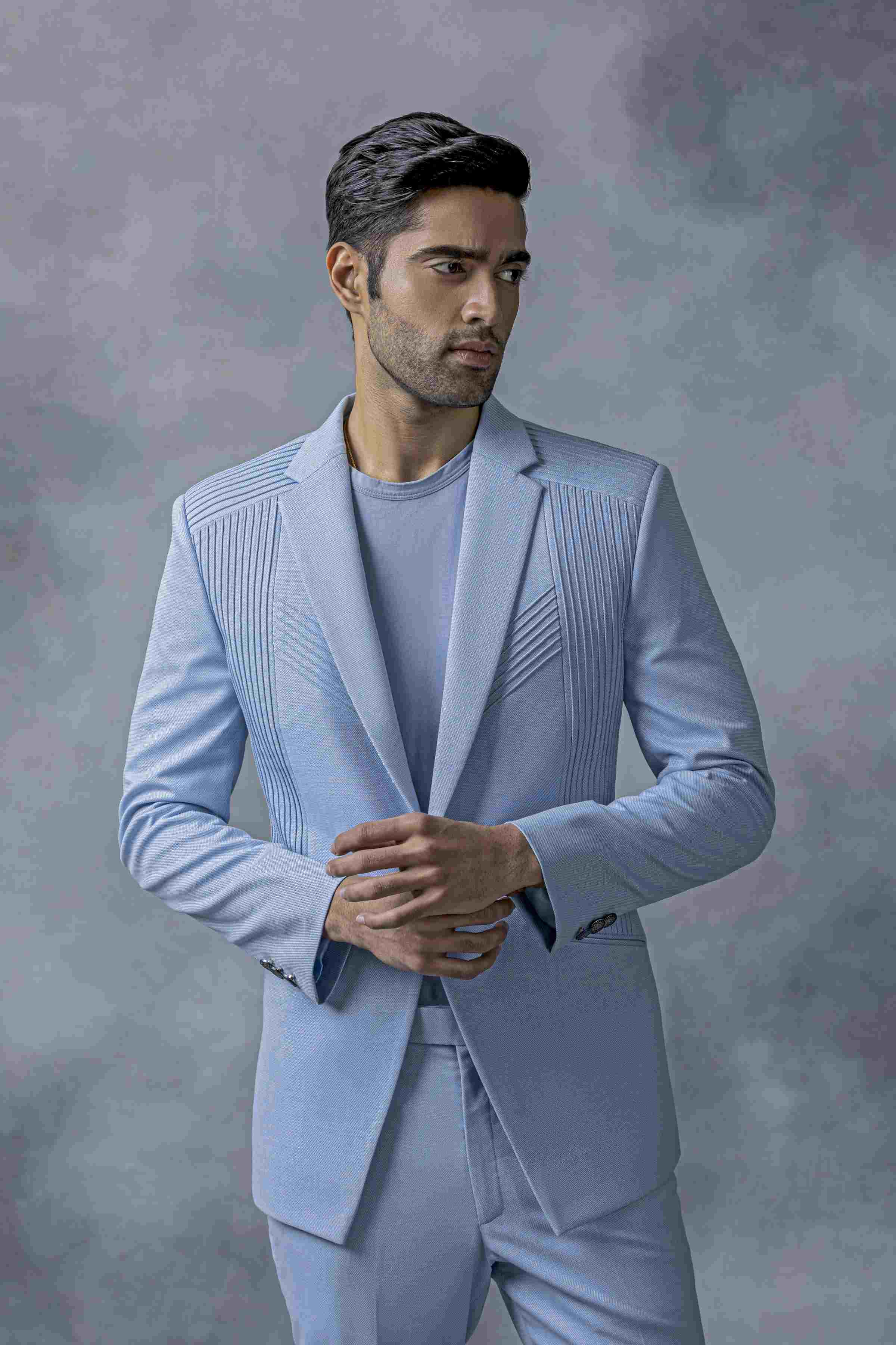 Sky Blue Blazer Set