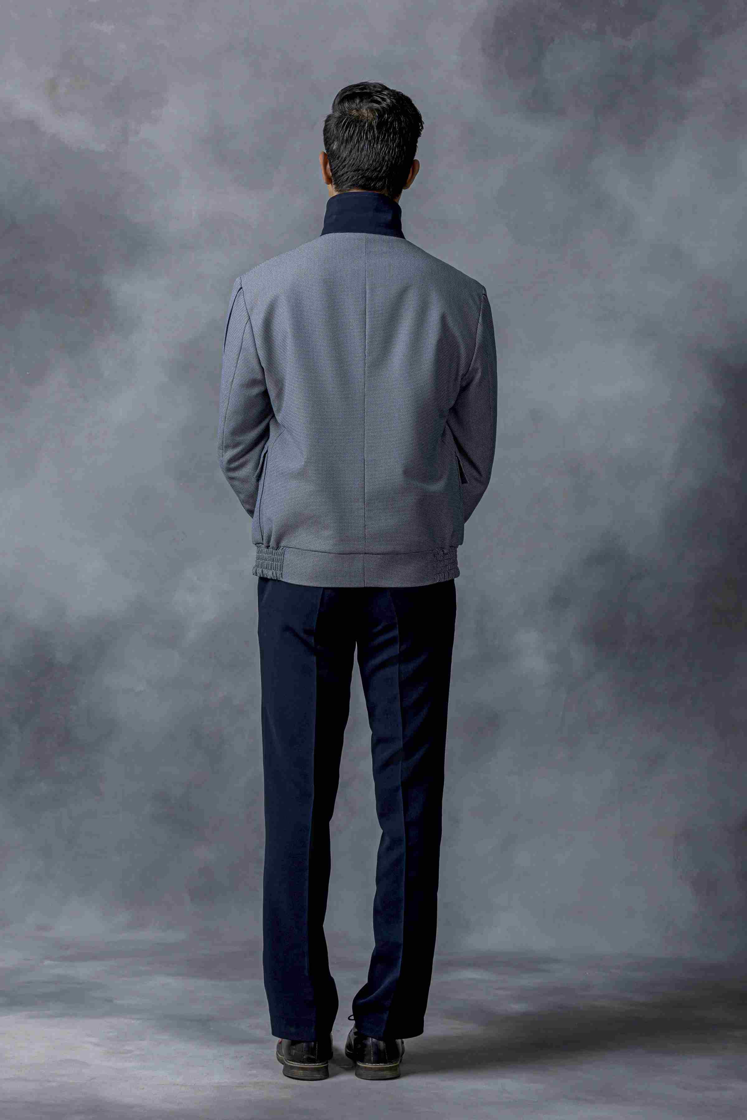 Fine Check Bomber Jacket