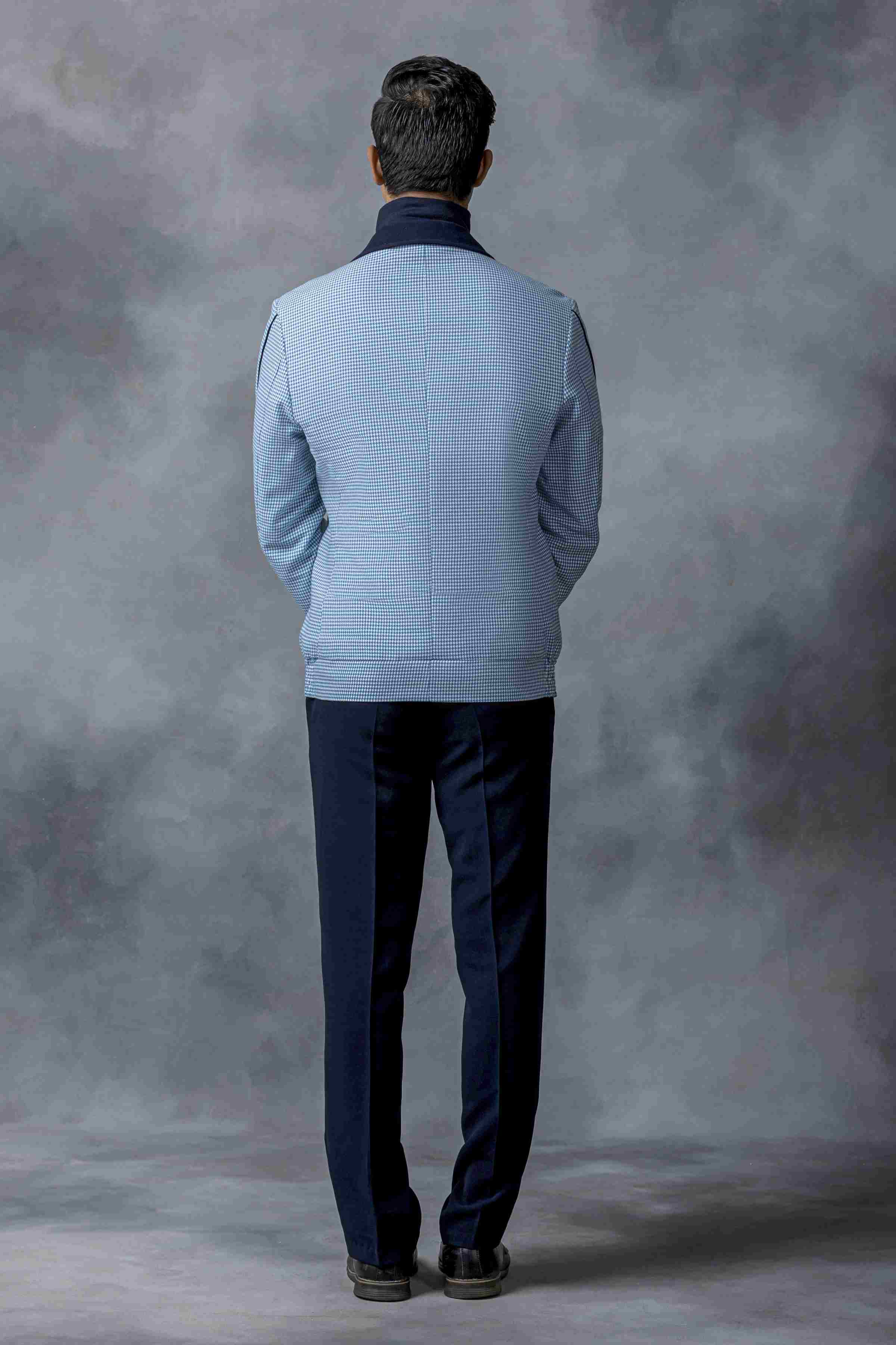 Light Blue bomber Jacket