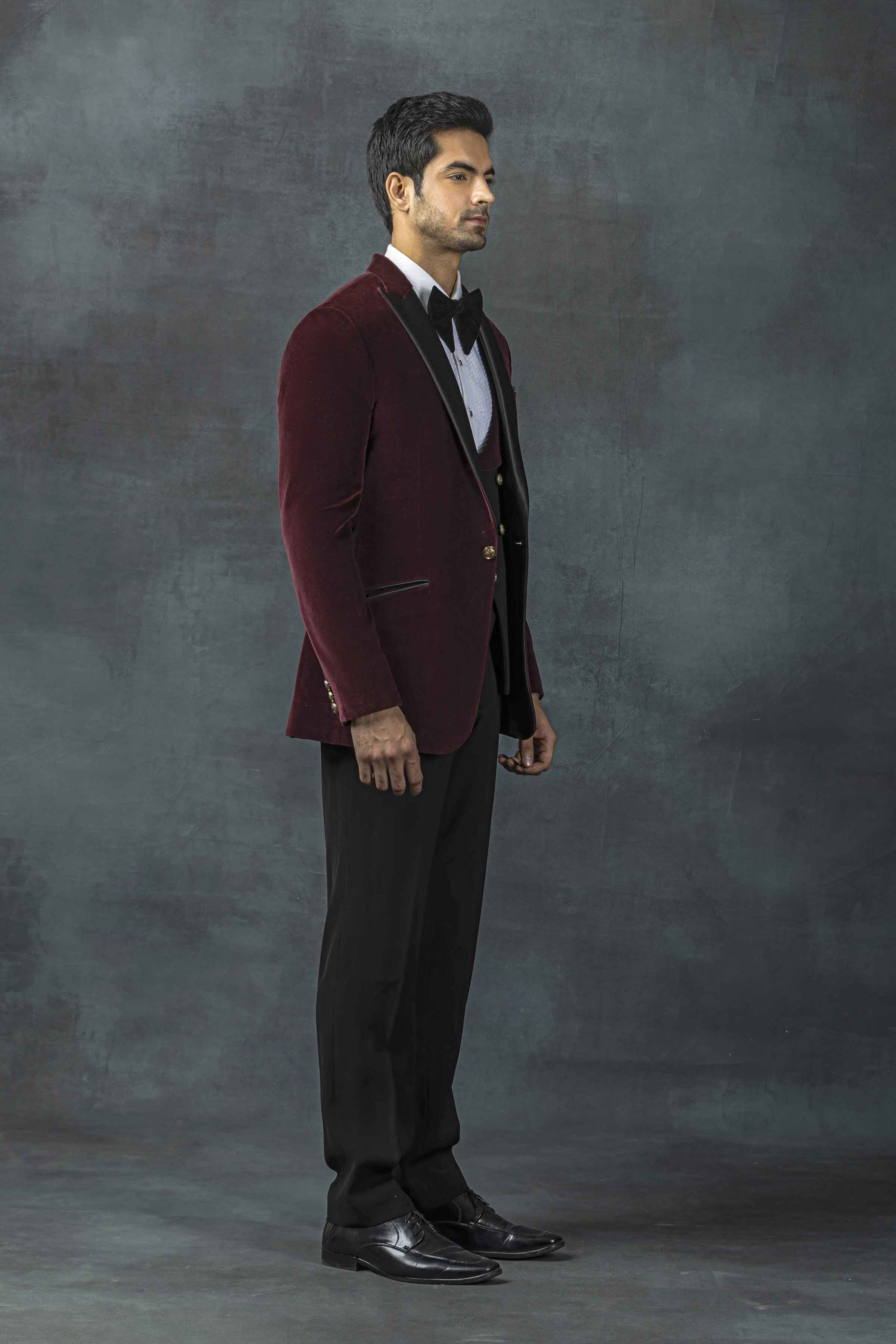 Wine Velvet Tuxedo