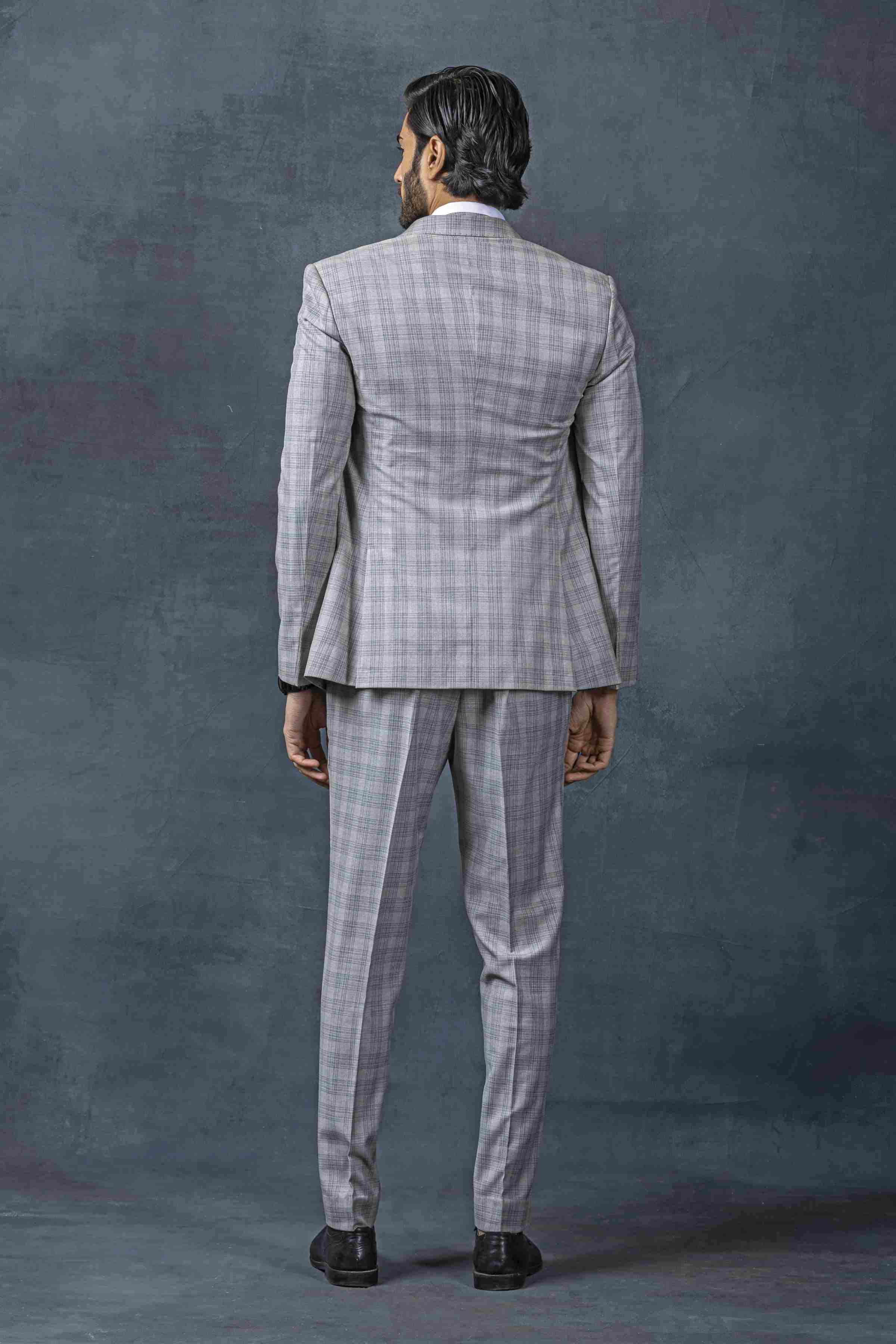 Classic Grey Check Suit