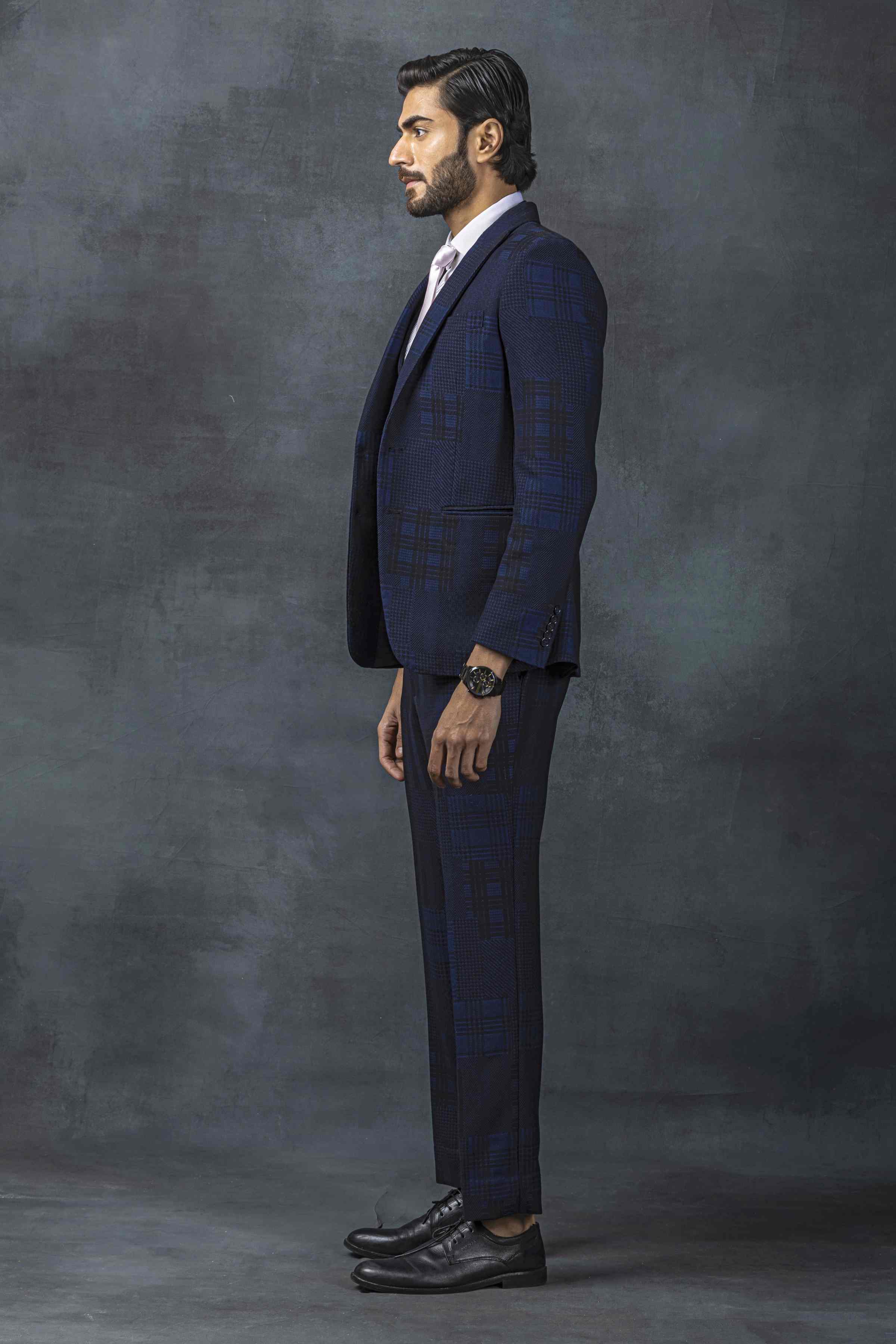 Classic Blue Check Suit