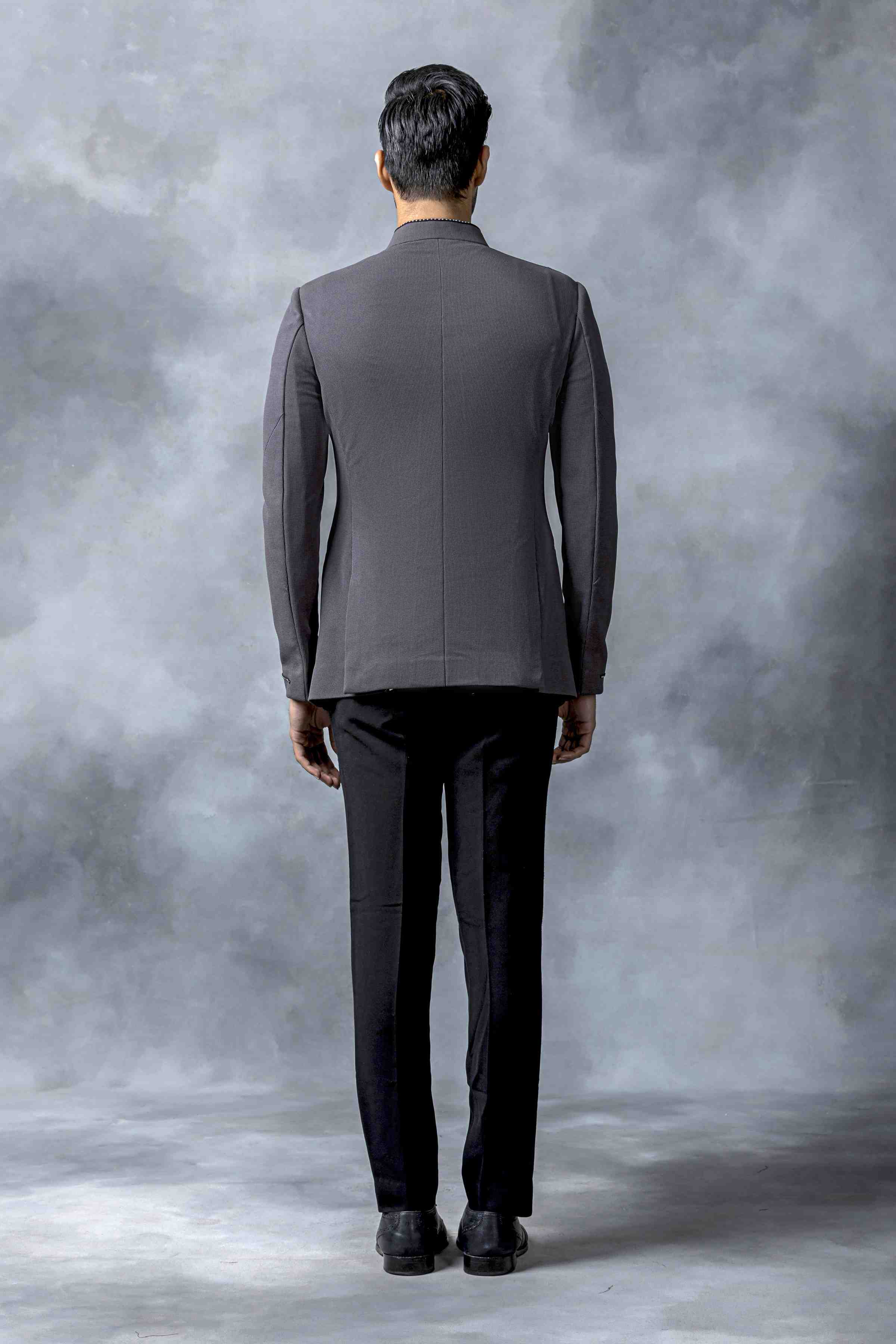 Grey Dual Layer Bandhgala