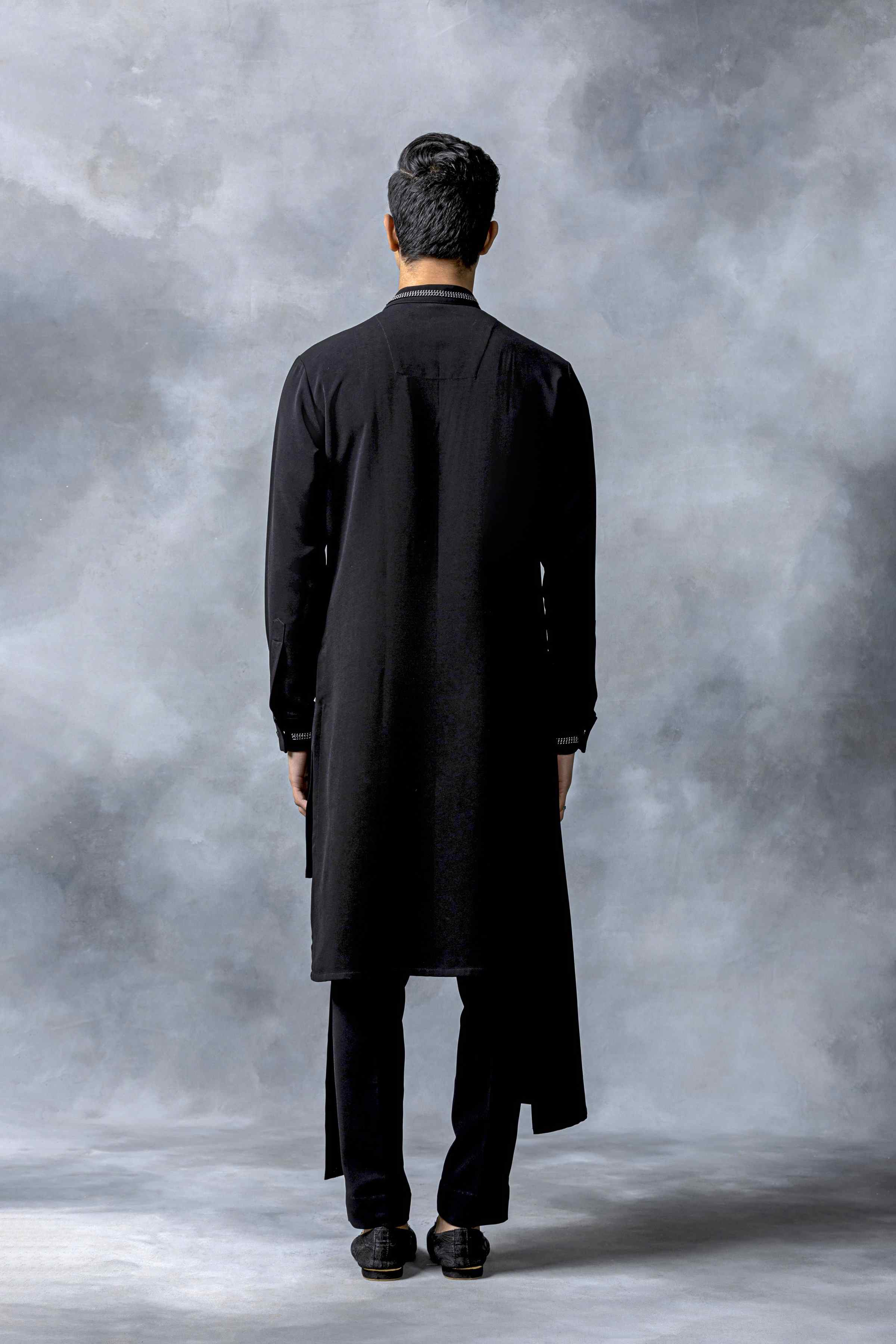 Black Chain Detail Kurta Set
