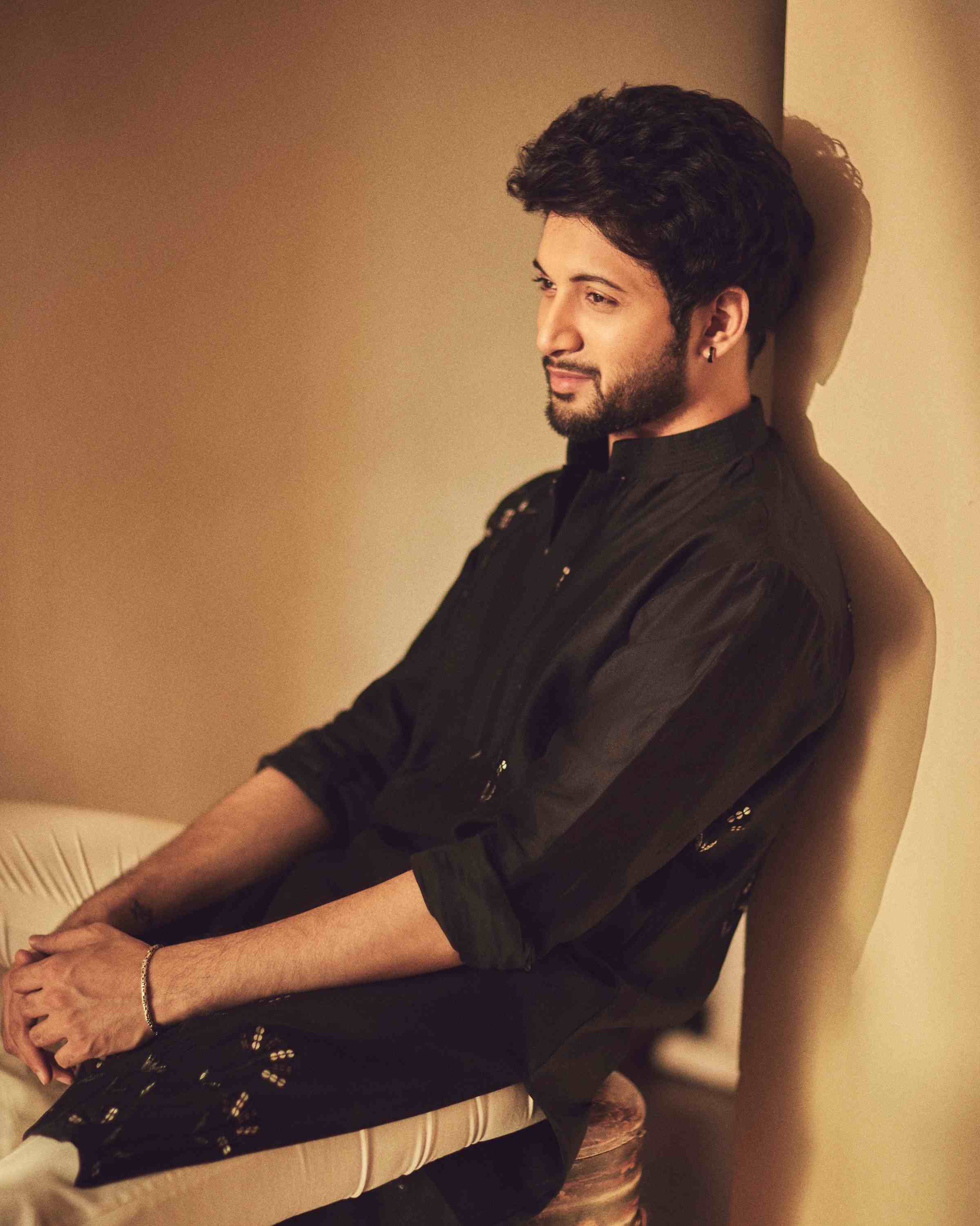 Black Sequin Kurta Set